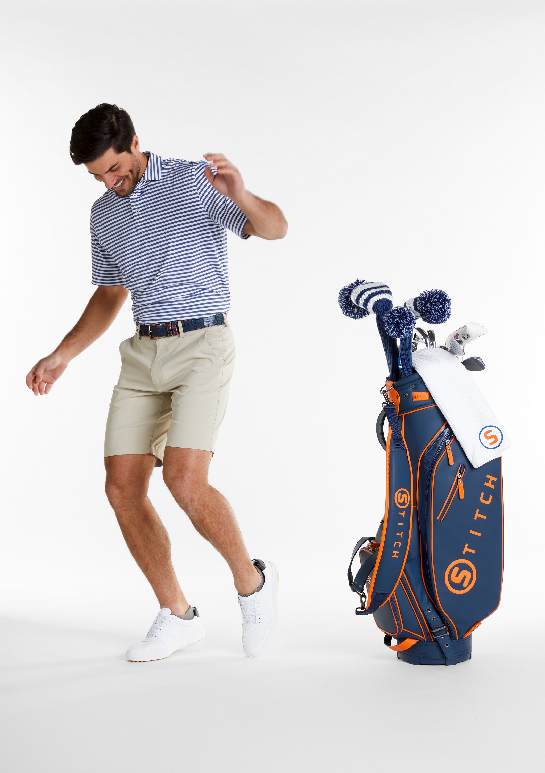 Picture of STITCH® Club Stripe Polo Shirt - Men's
