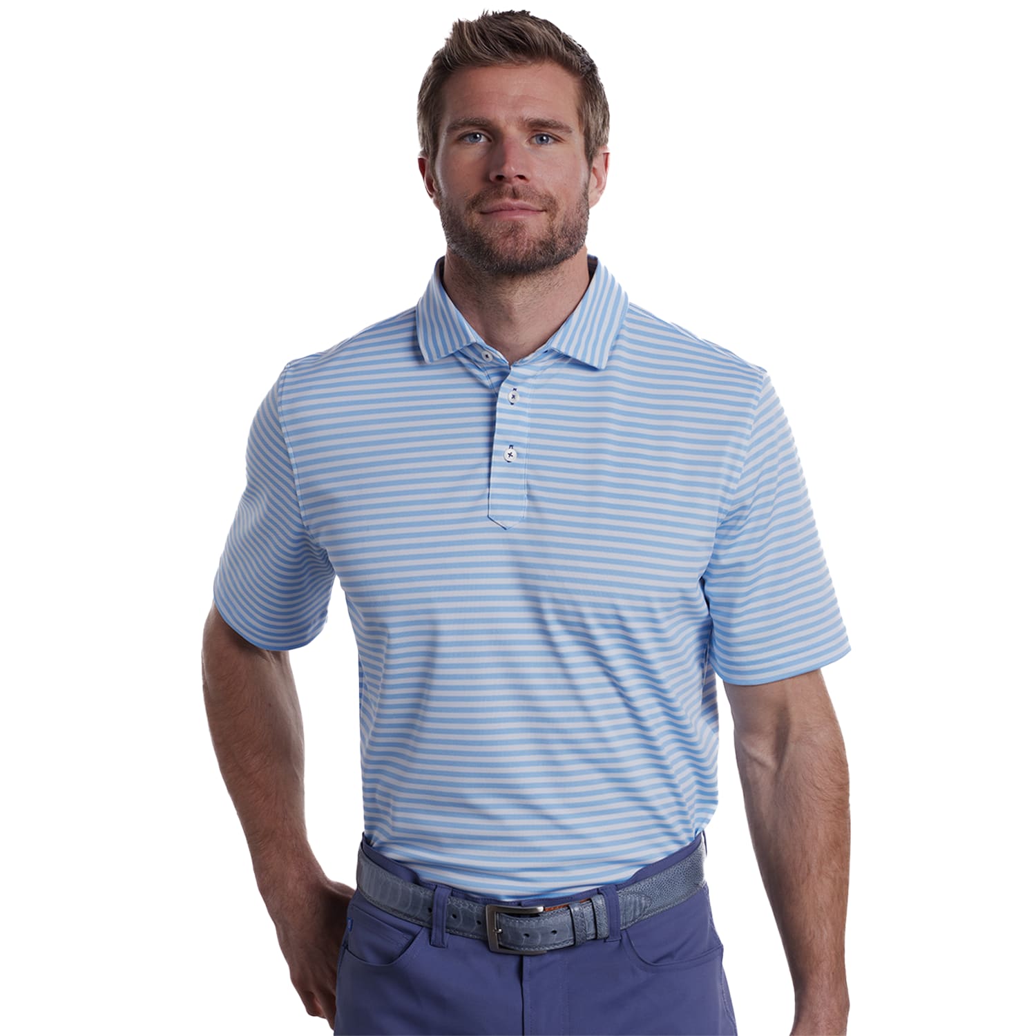 Picture of STITCH® Club Stripe Polo Shirt - Men's