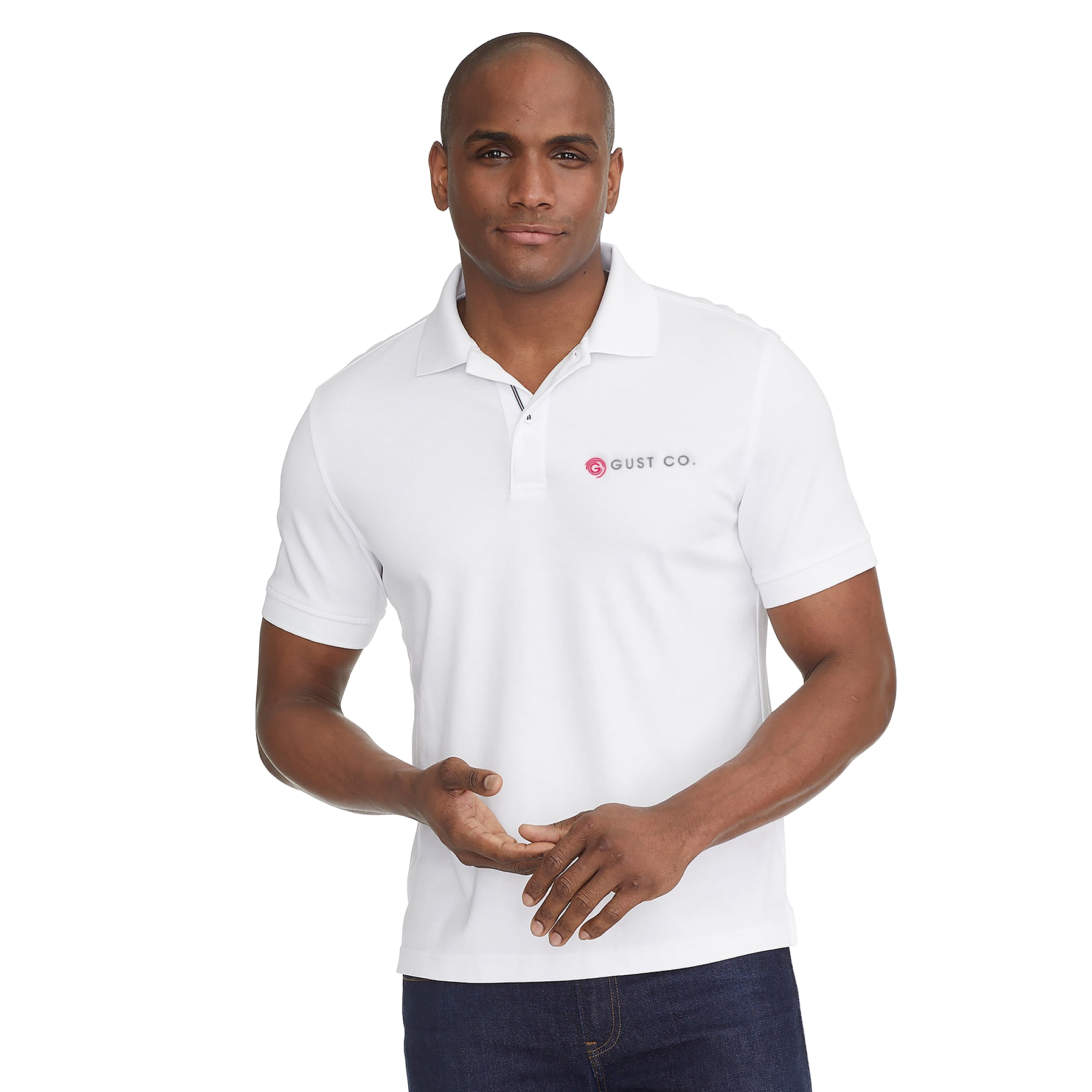 Picture of Men's UNTUCKit Damaschino Wrinkle-Free Short Sleeve Polo