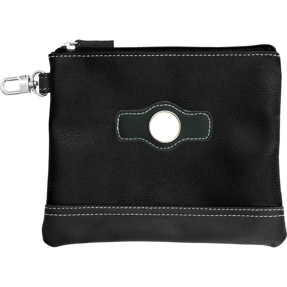 Picture of Leatherette Zippered Valuables Pouch