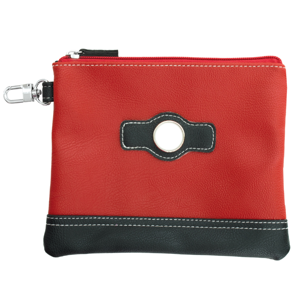 Picture of Leatherette Zippered Valuables Pouch