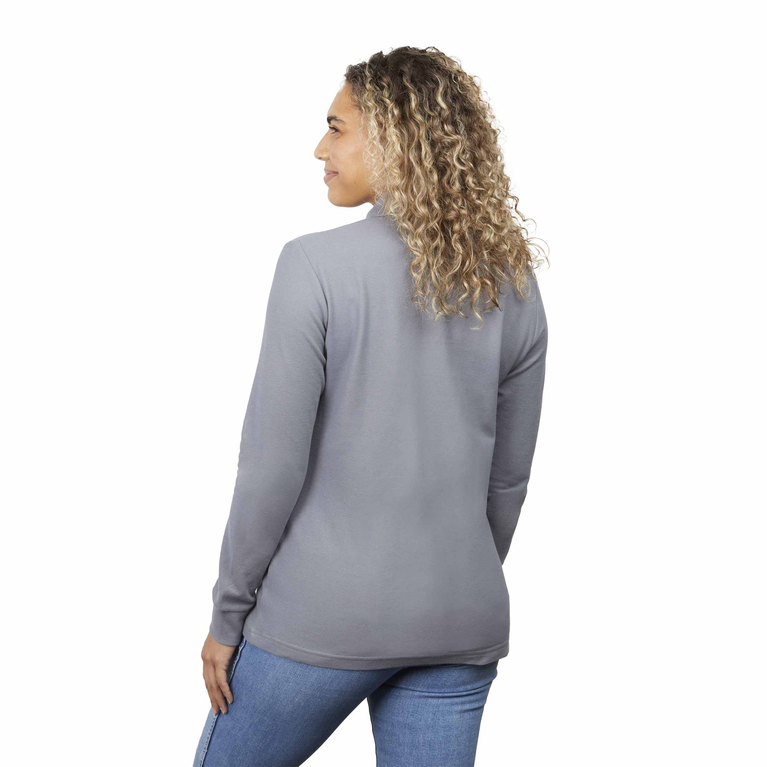 Picture of Women's PALO Long Sleeve 100% Cotton Pique Polo