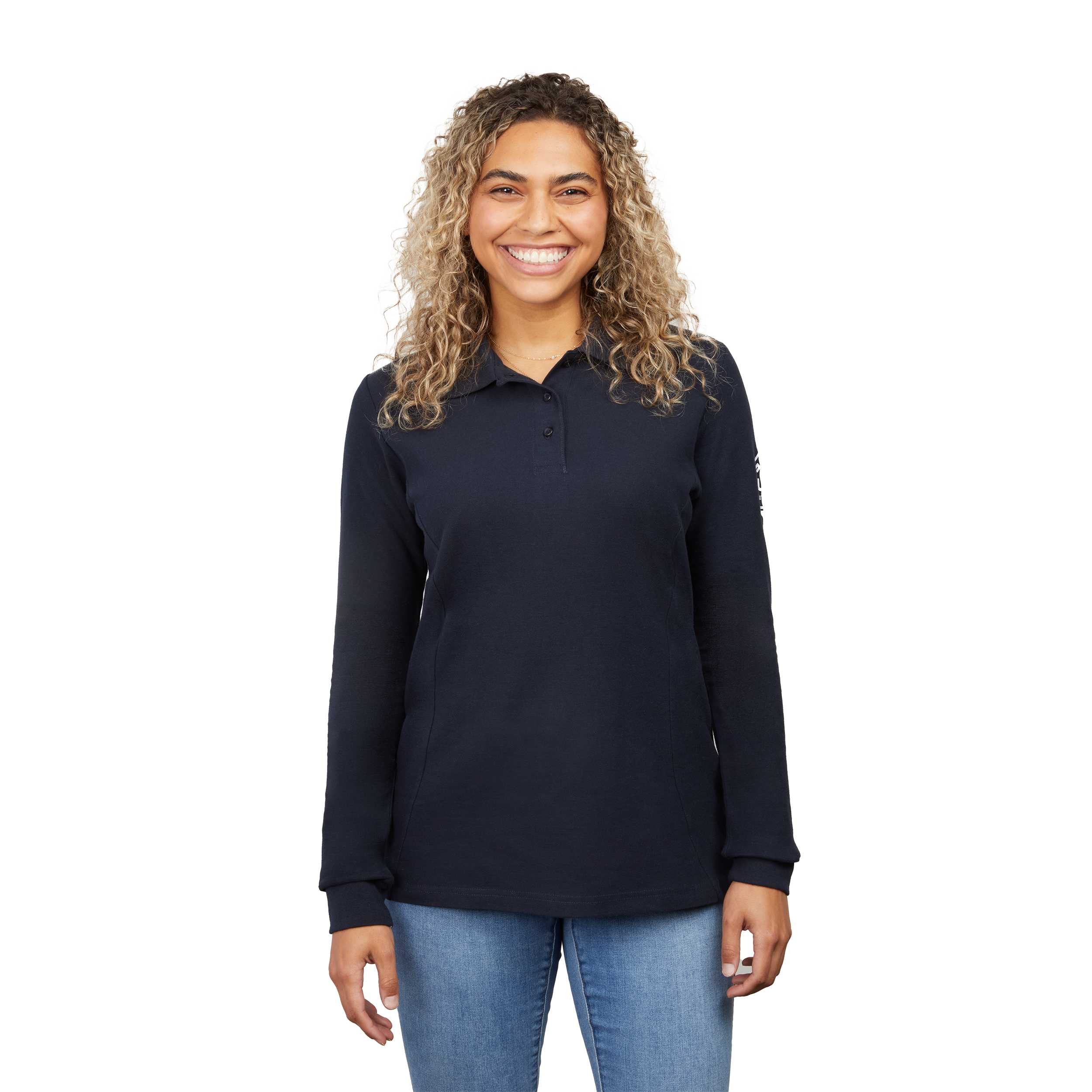 Picture of Women's PALO Long Sleeve 100% Cotton Pique Polo