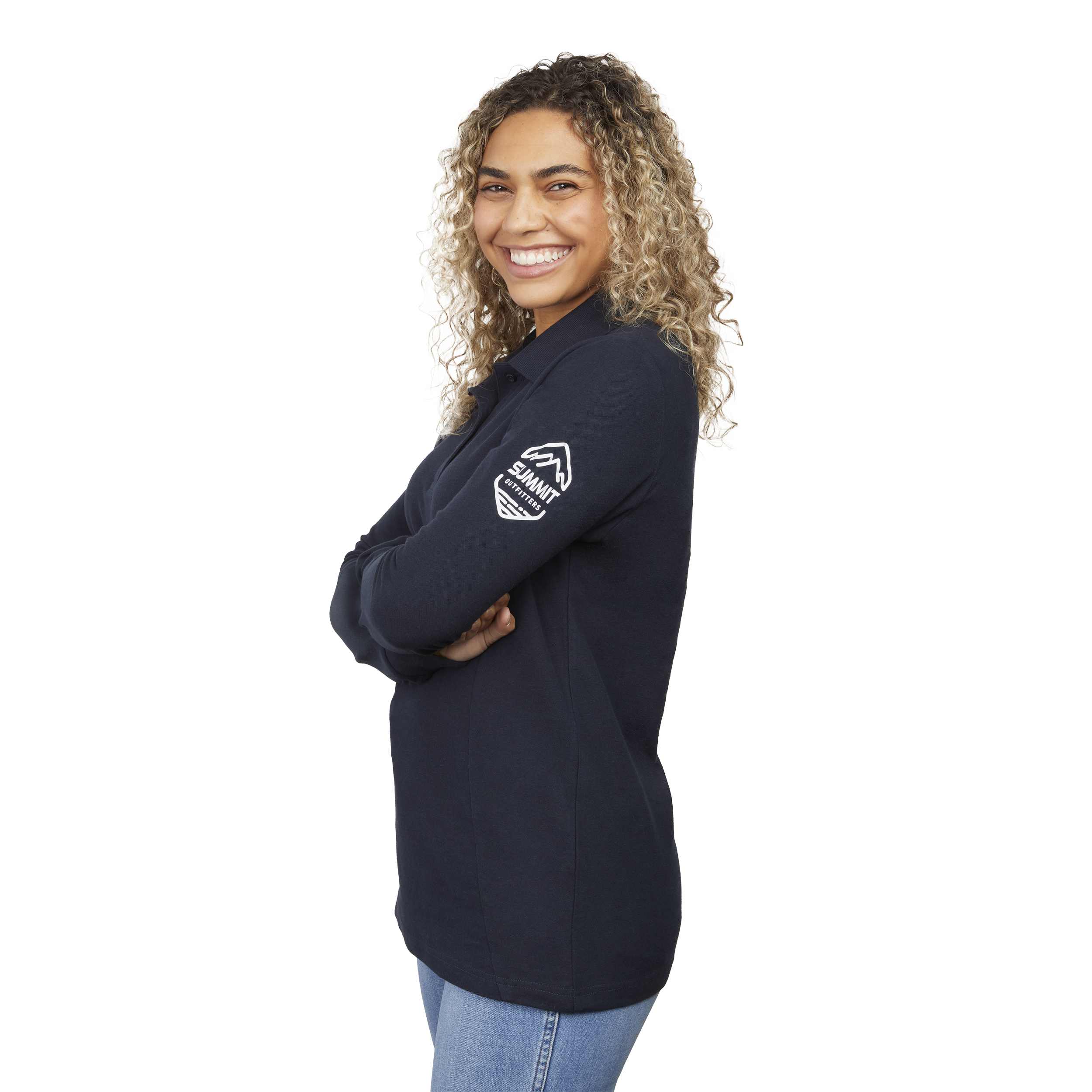 Picture of Women's PALO Long Sleeve 100% Cotton Pique Polo