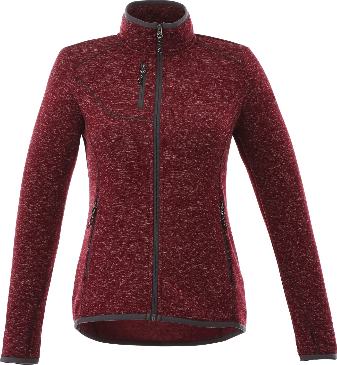 Picture of Women's TREMBLANT Sweater Knit Full Zip Jacket with Thumb Holes