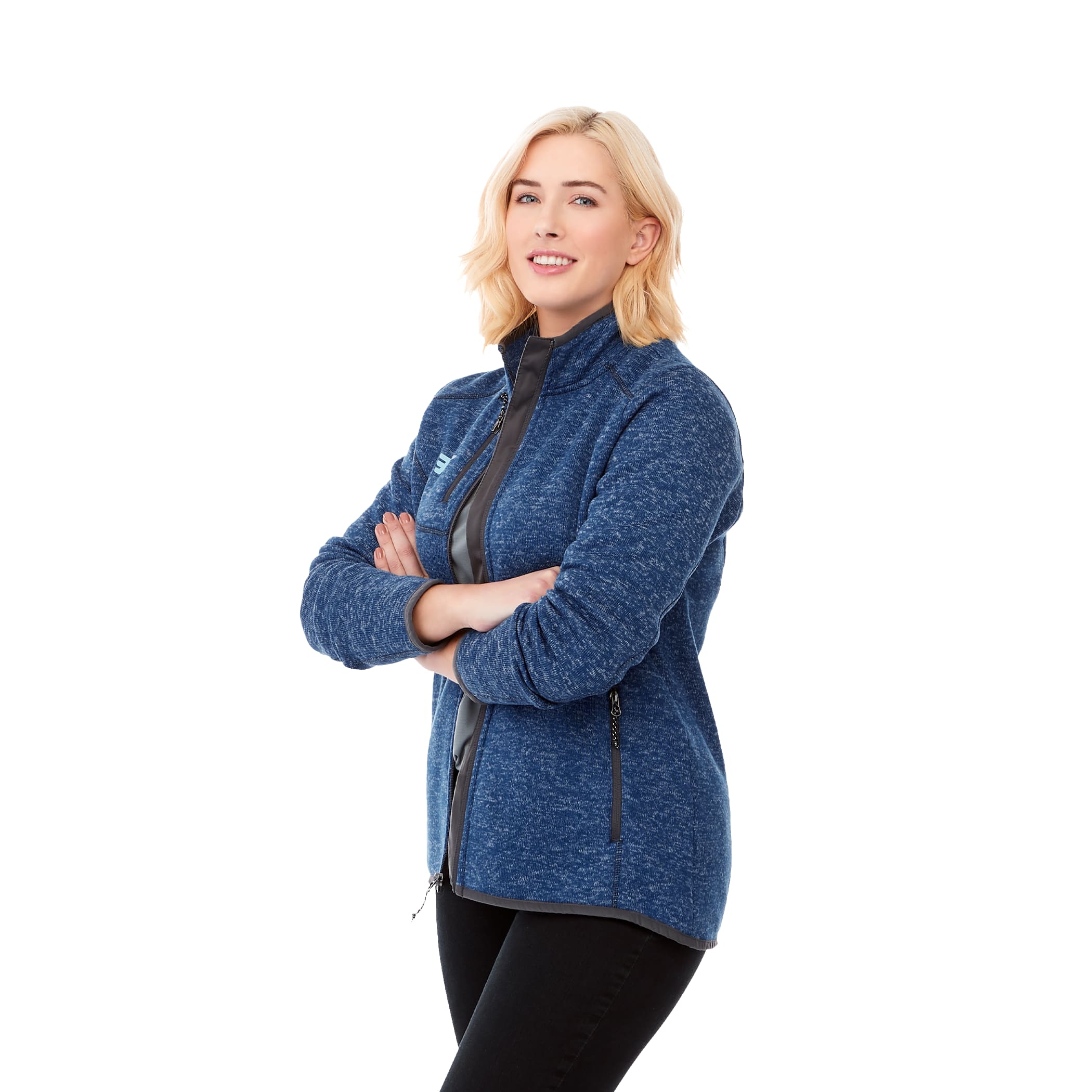 Picture of Women's TREMBLANT Sweater Knit Full Zip Jacket with Thumb Holes
