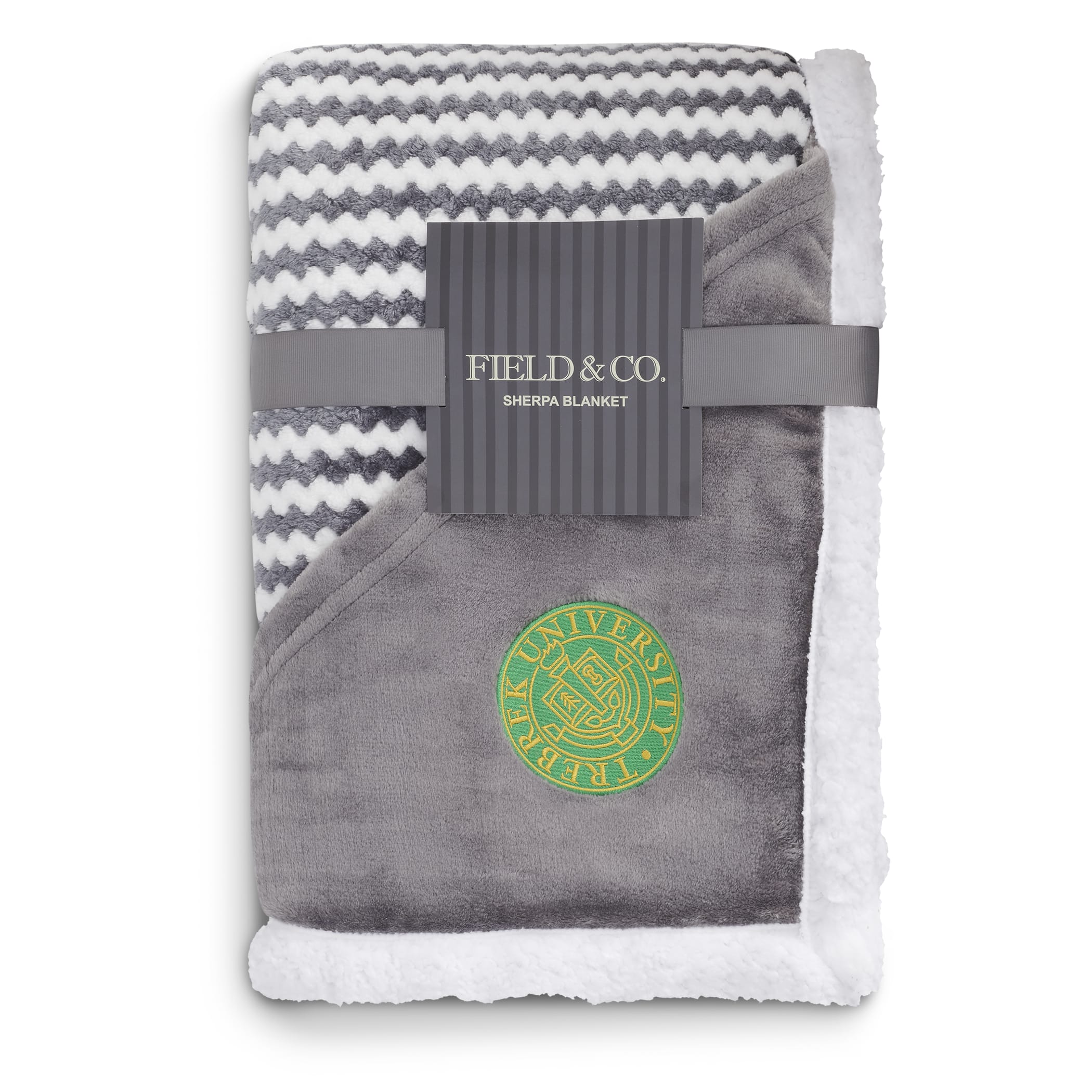 Picture of Field & Co.® Chevron Striped Sherpa Blanket