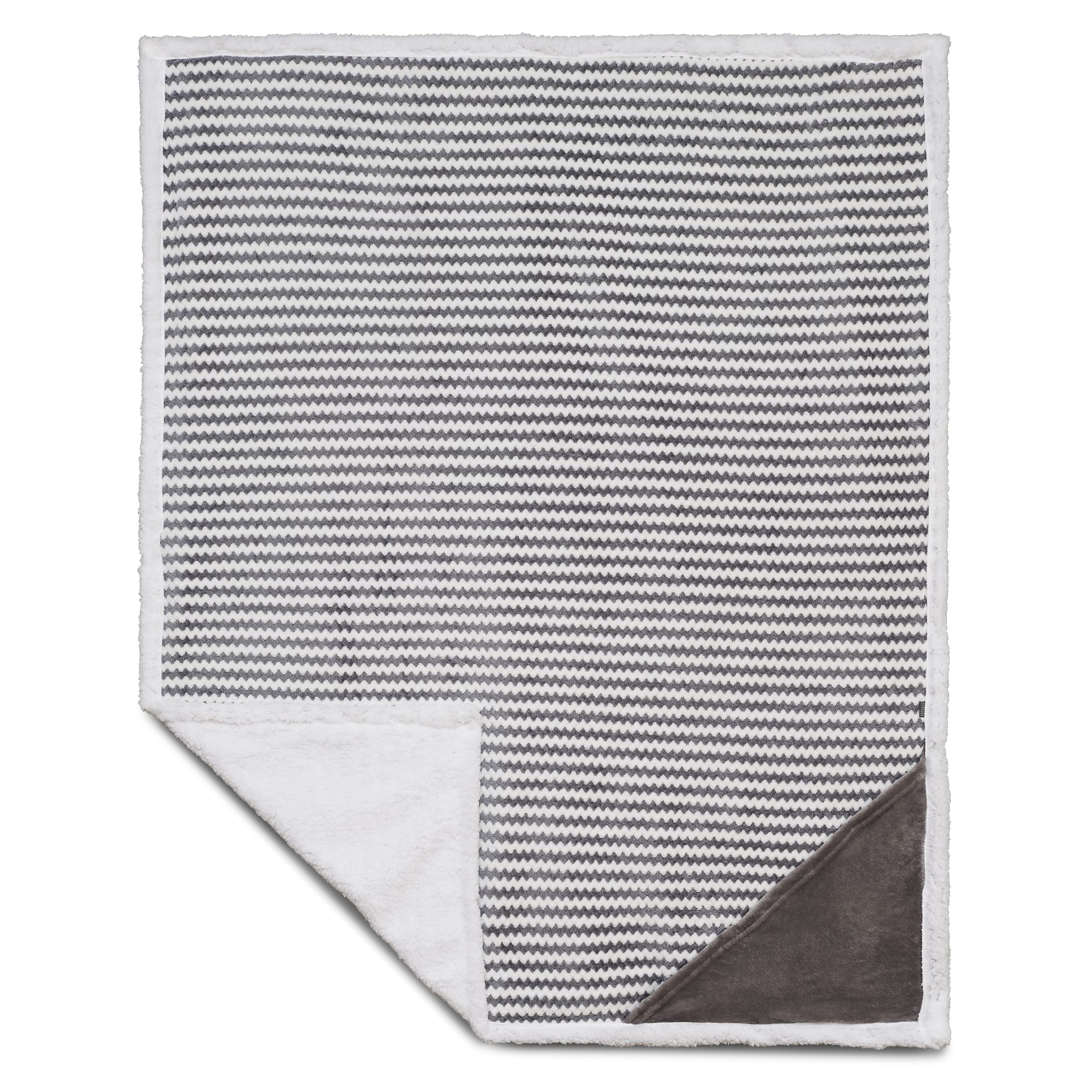 Picture of Field & Co.® Chevron Striped Sherpa Blanket