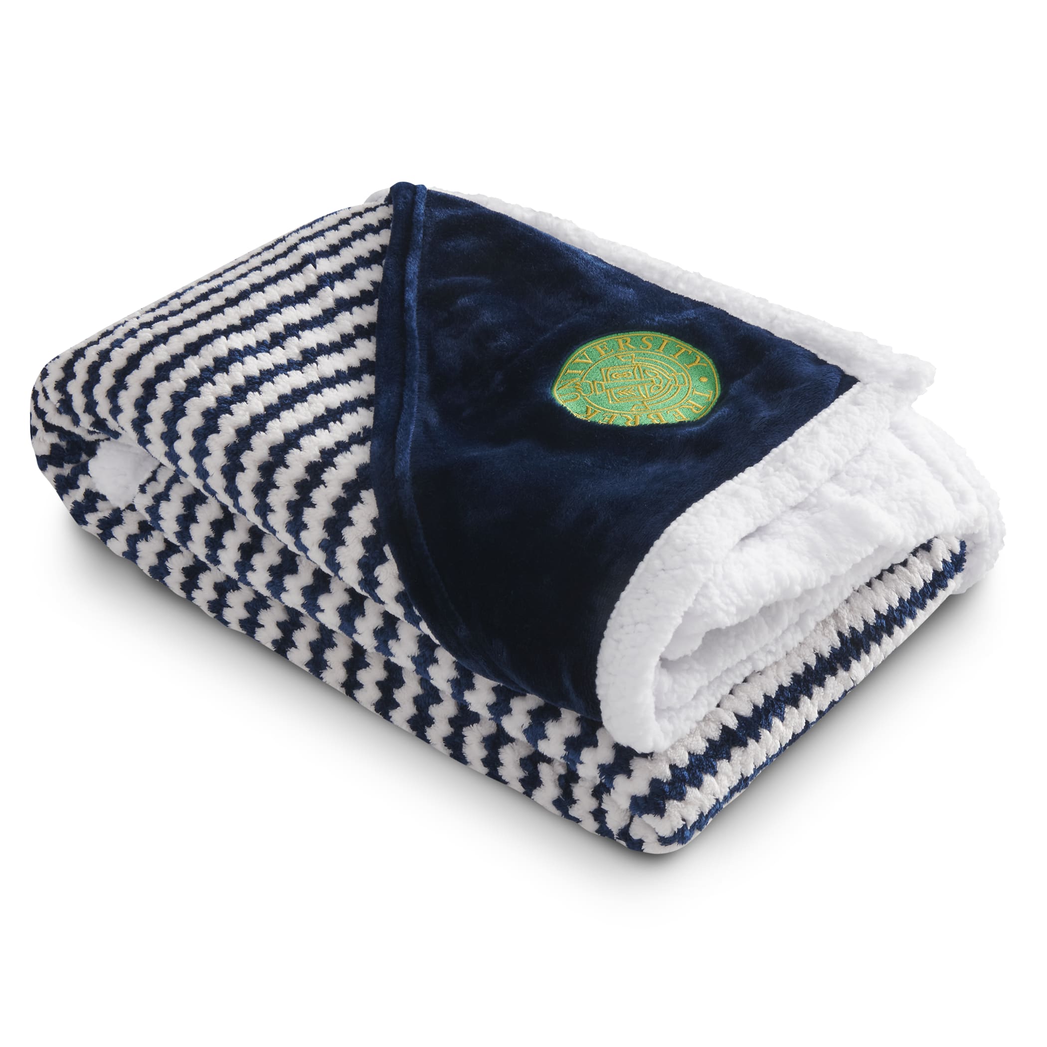 Picture of Field & Co.® Chevron Striped Sherpa Blanket