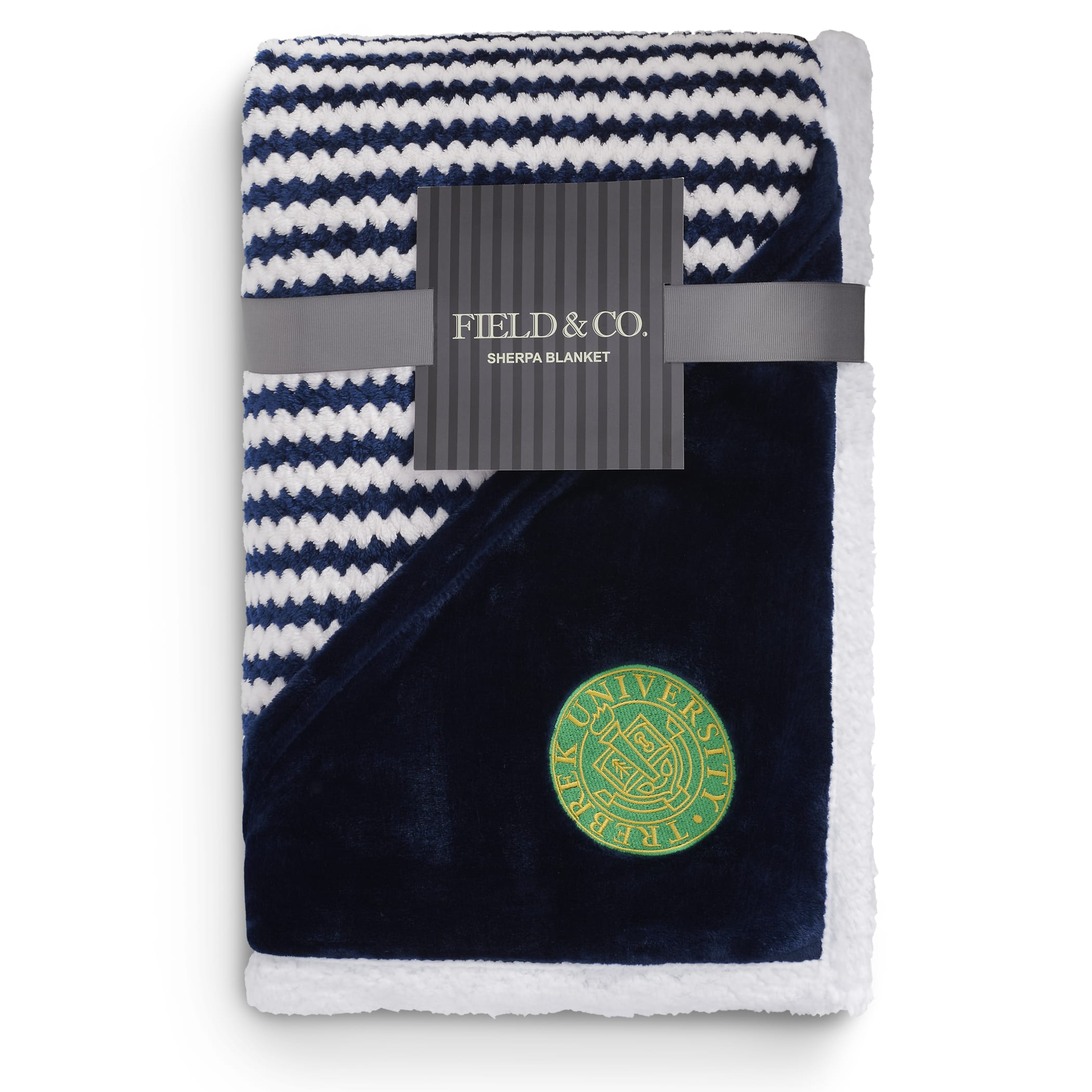 Picture of Field & Co.® Chevron Striped Sherpa Blanket