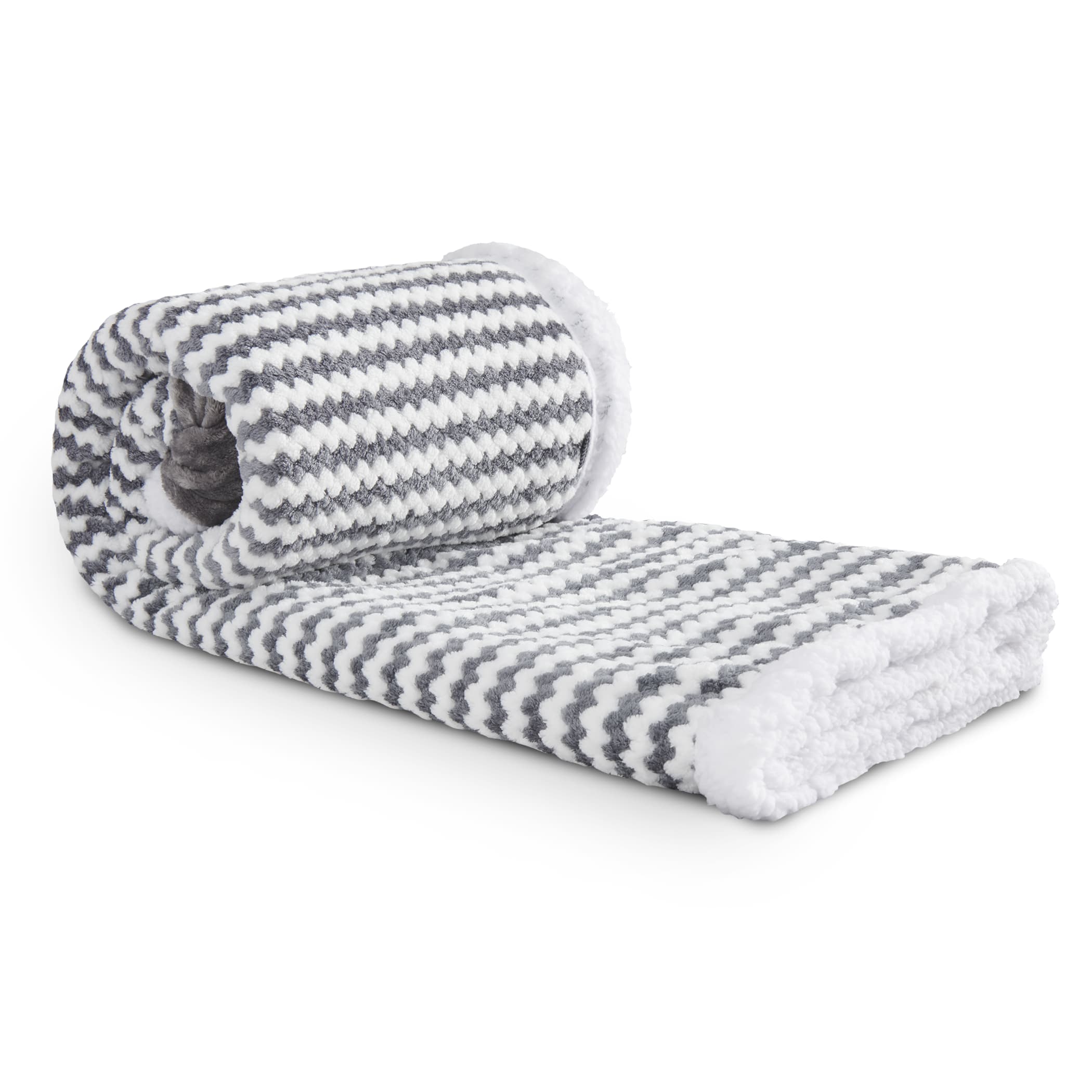 Picture of Field & Co.® Chevron Striped Sherpa Blanket