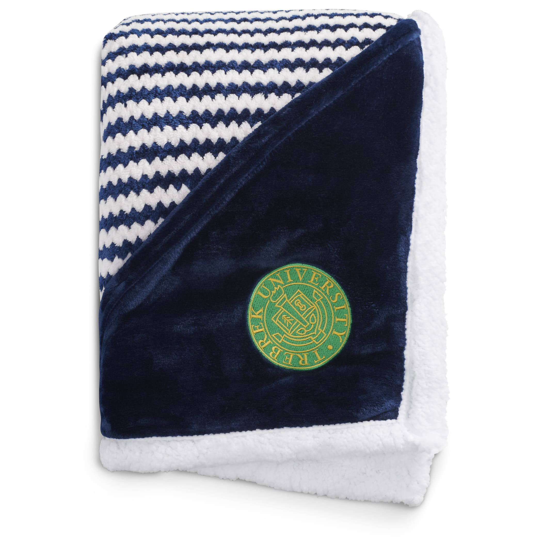 Picture of Field & Co.® Chevron Striped Sherpa Blanket