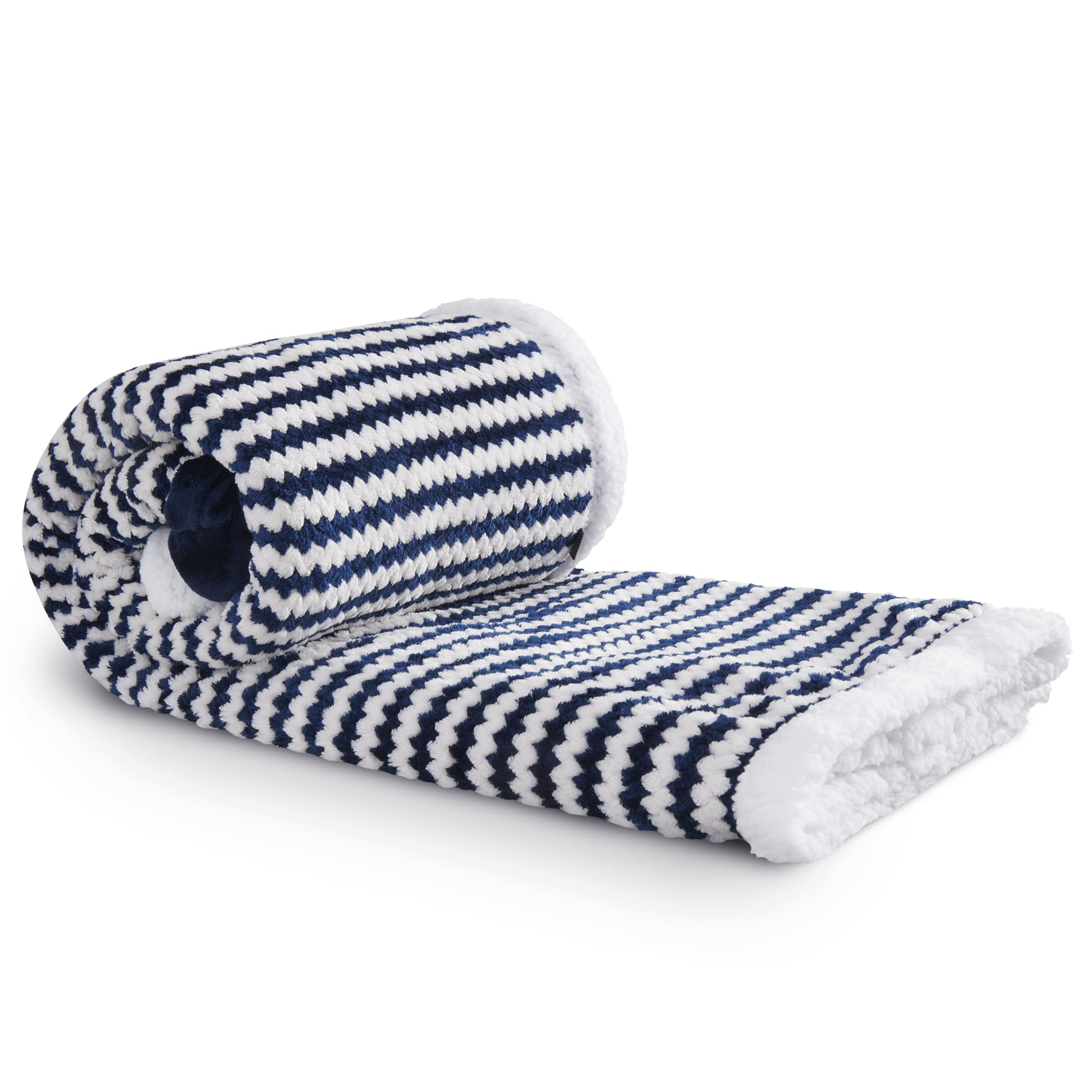 Picture of Field & Co.® Chevron Striped Sherpa Blanket