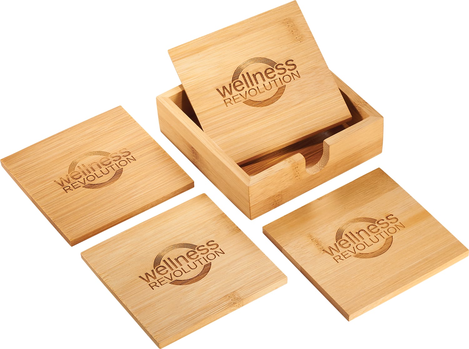 Picture of Bamboo Coaster Set