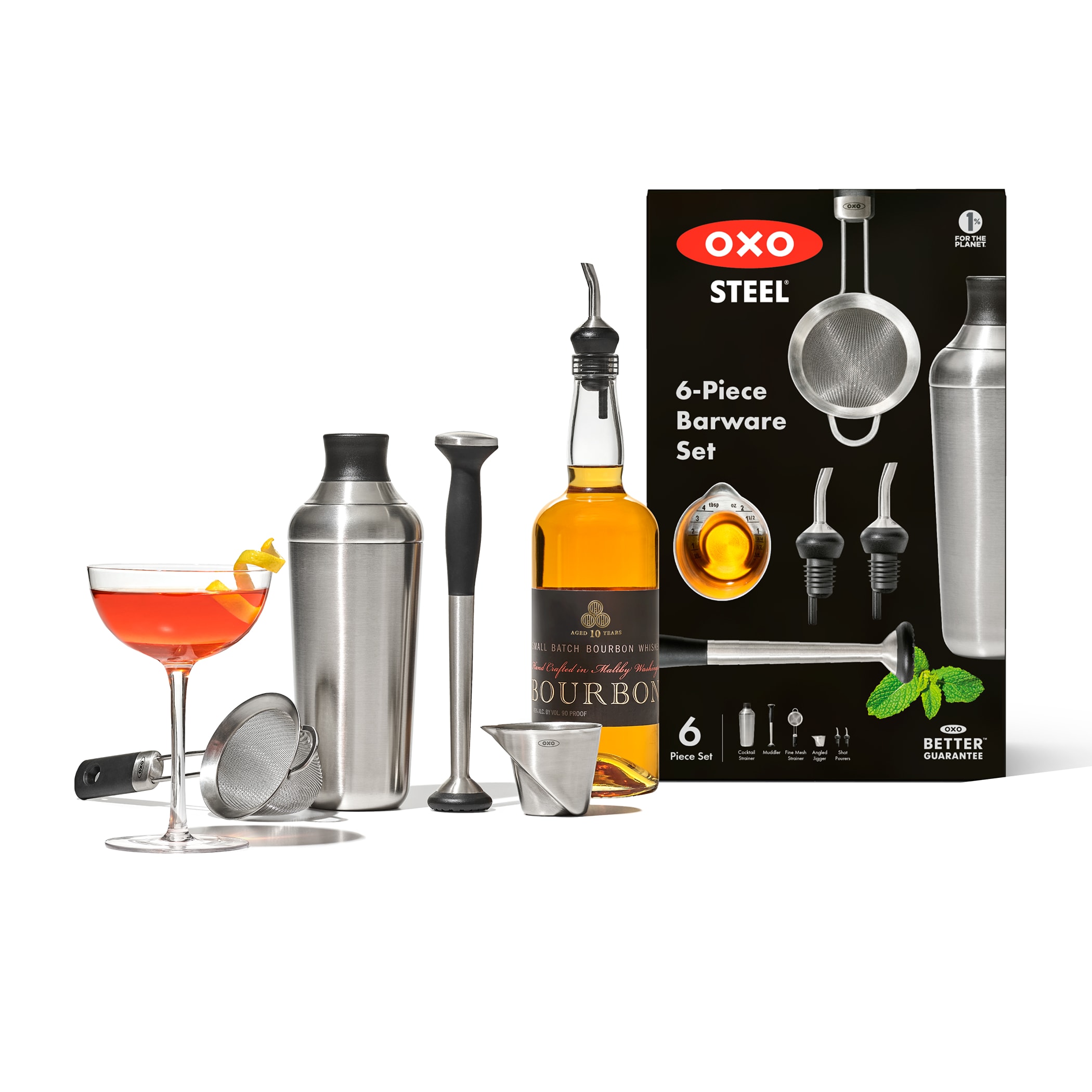 Picture of OXO Steel 6-piece Barware Set