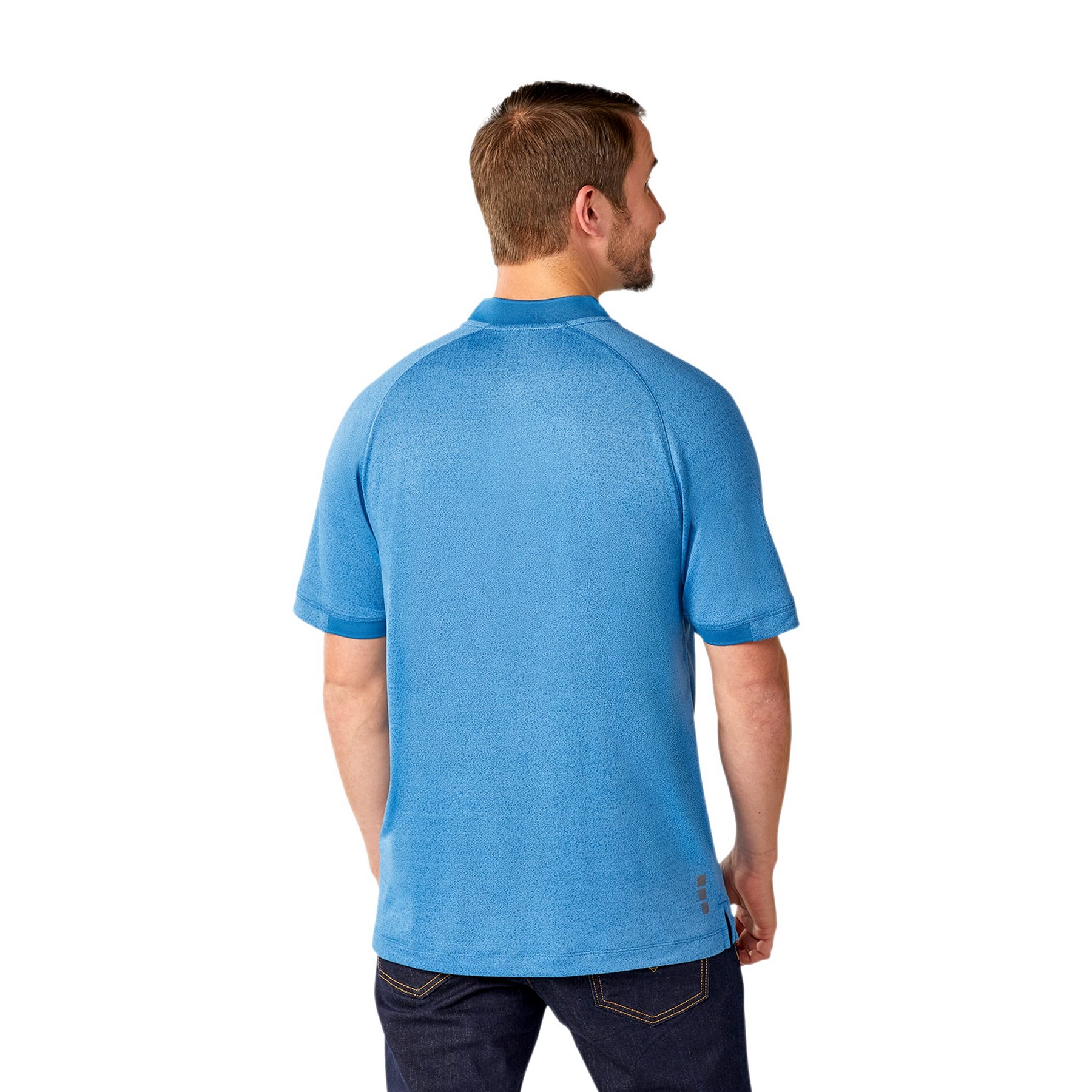 Picture of Men's KINPORT Short Sleeve Zip Up Stand Collar Performance Polo