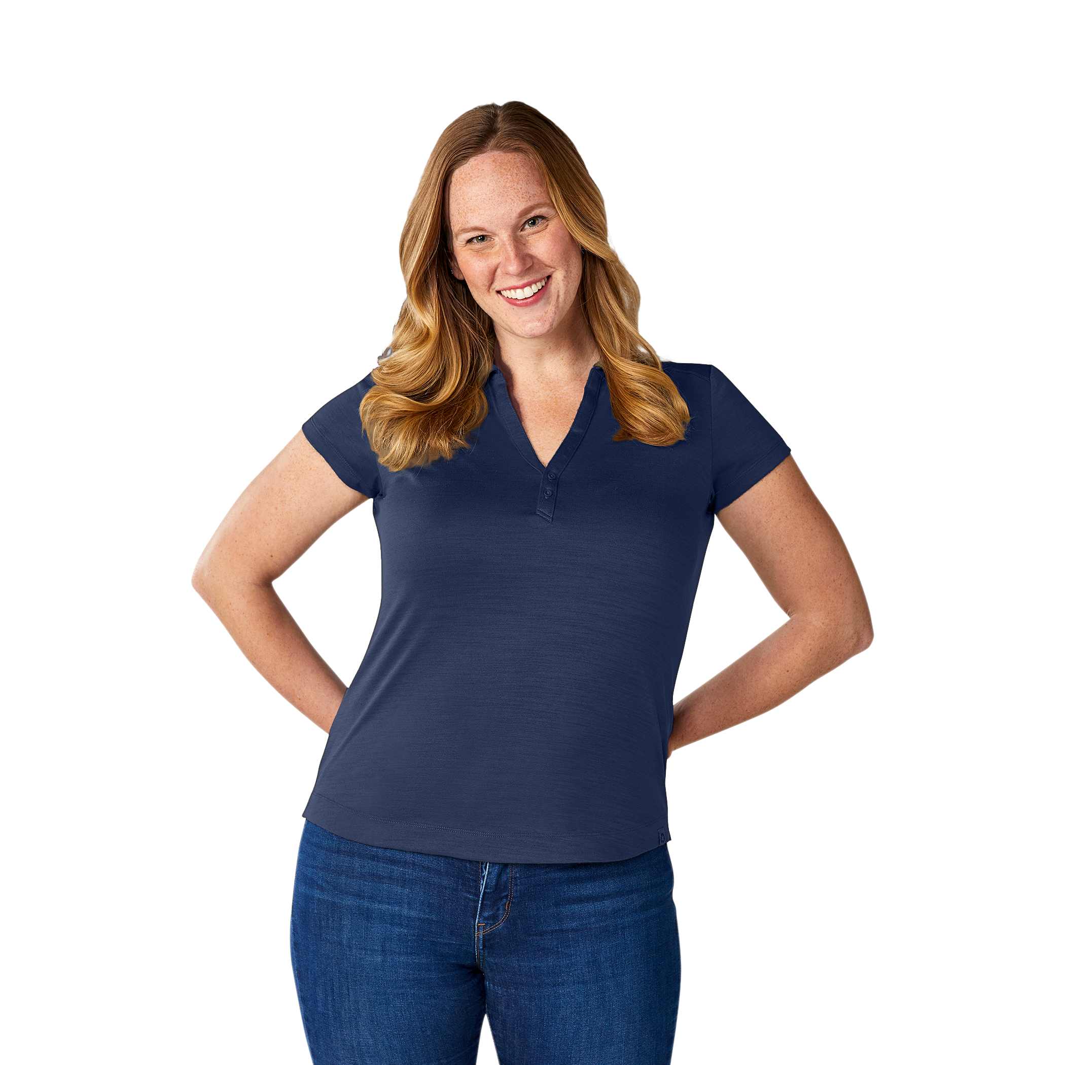 Picture of Women's AMOS Eco Short Sleeve Performance Polo