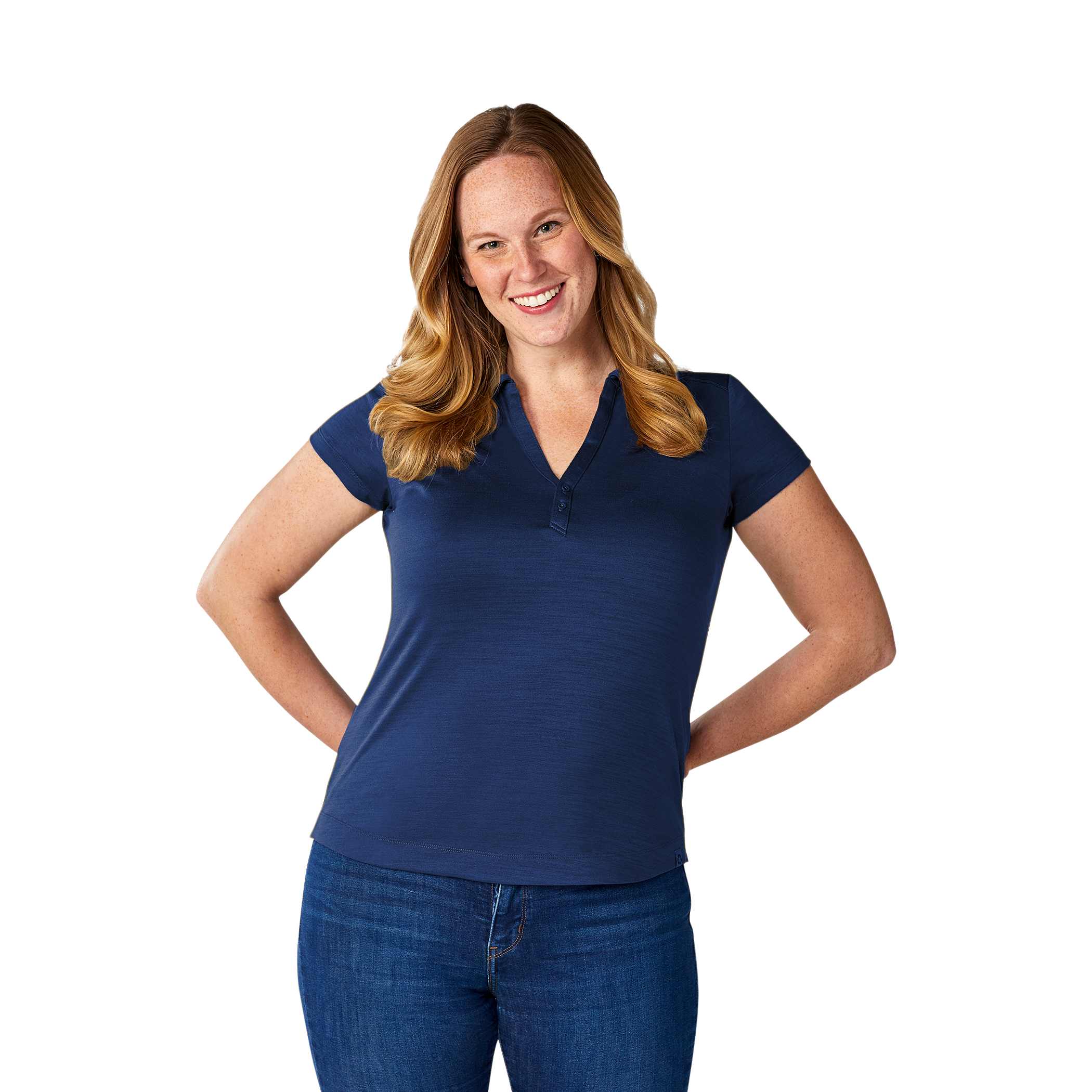Picture of Women's AMOS Eco Short Sleeve Performance Polo