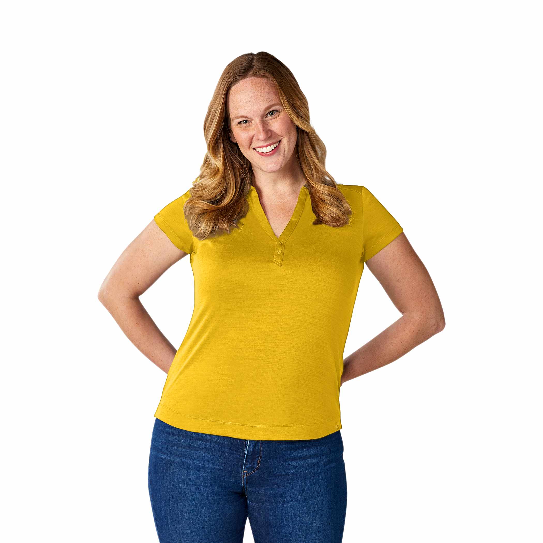 Picture of Women's AMOS Eco Short Sleeve Performance Polo