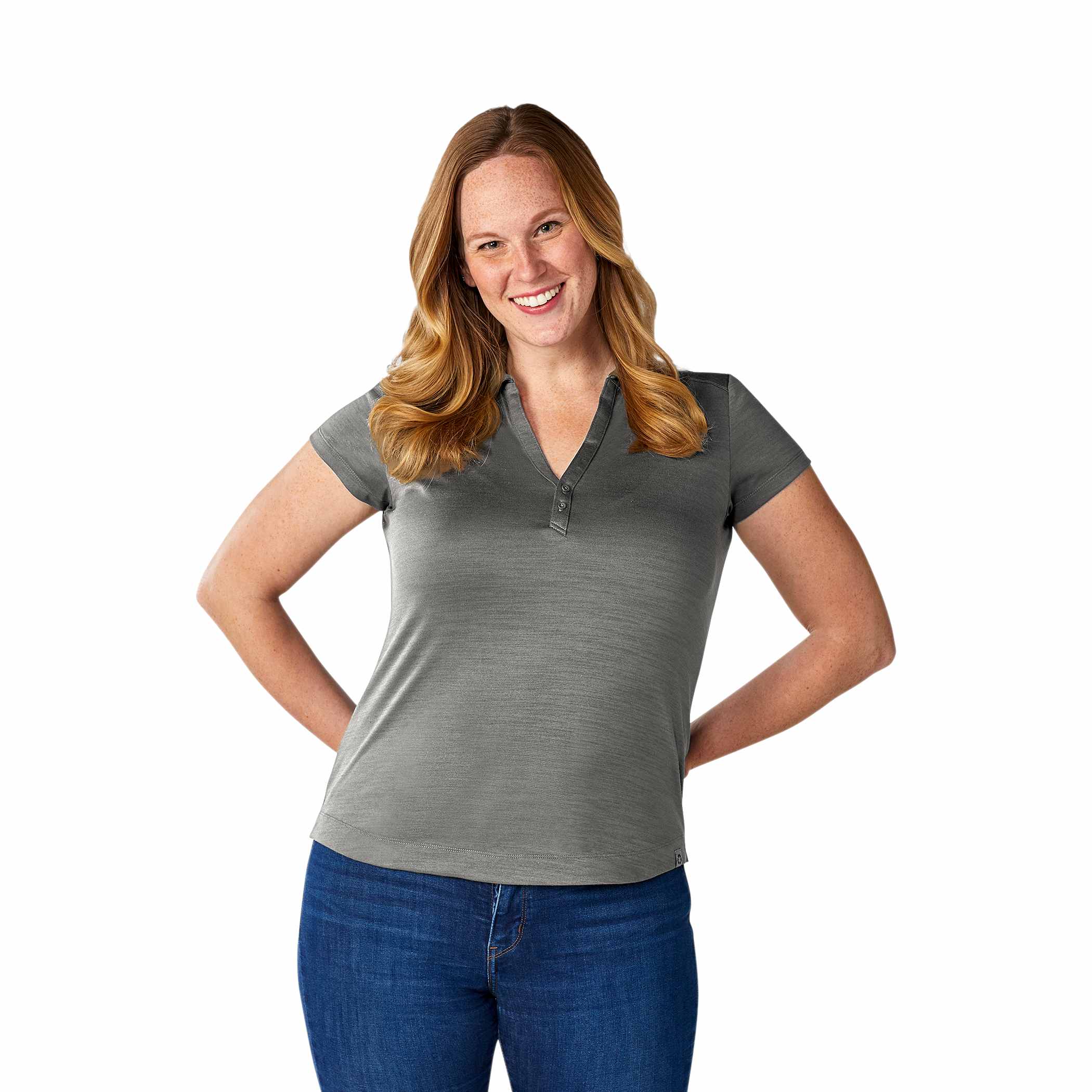 Picture of Women's AMOS Eco Short Sleeve Performance Polo
