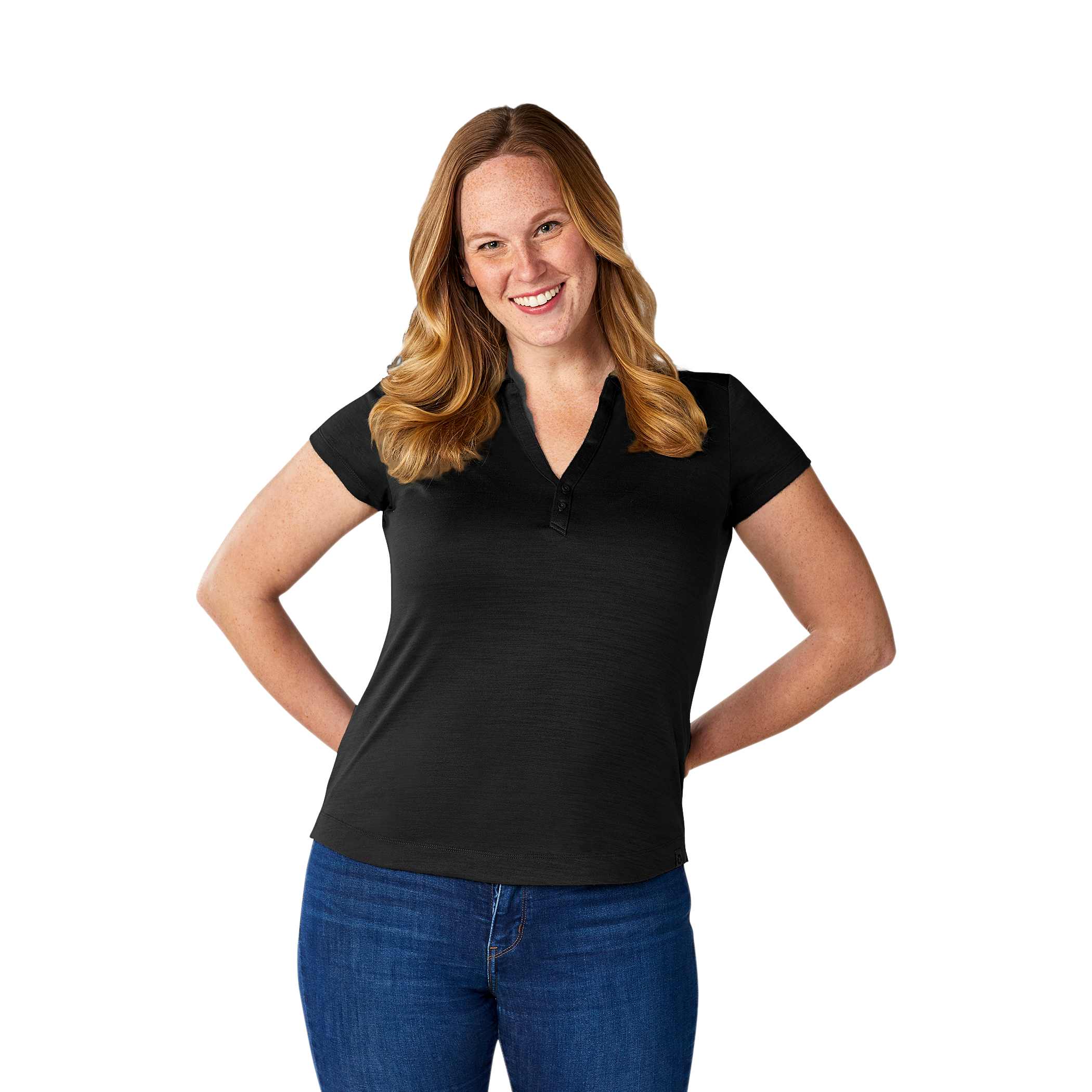 Picture of Women's AMOS Eco Short Sleeve Performance Polo