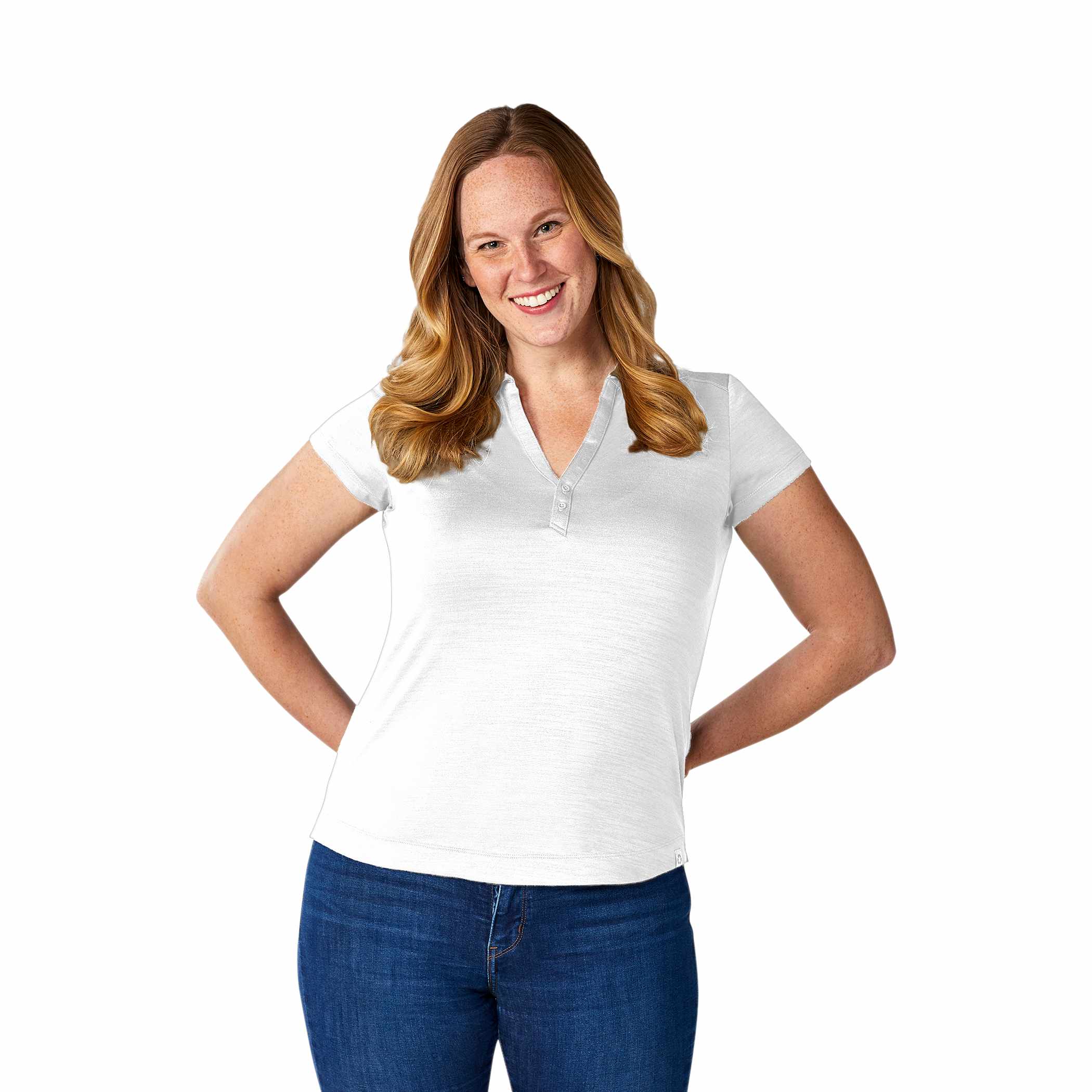 Picture of Women's AMOS Eco Short Sleeve Performance Polo