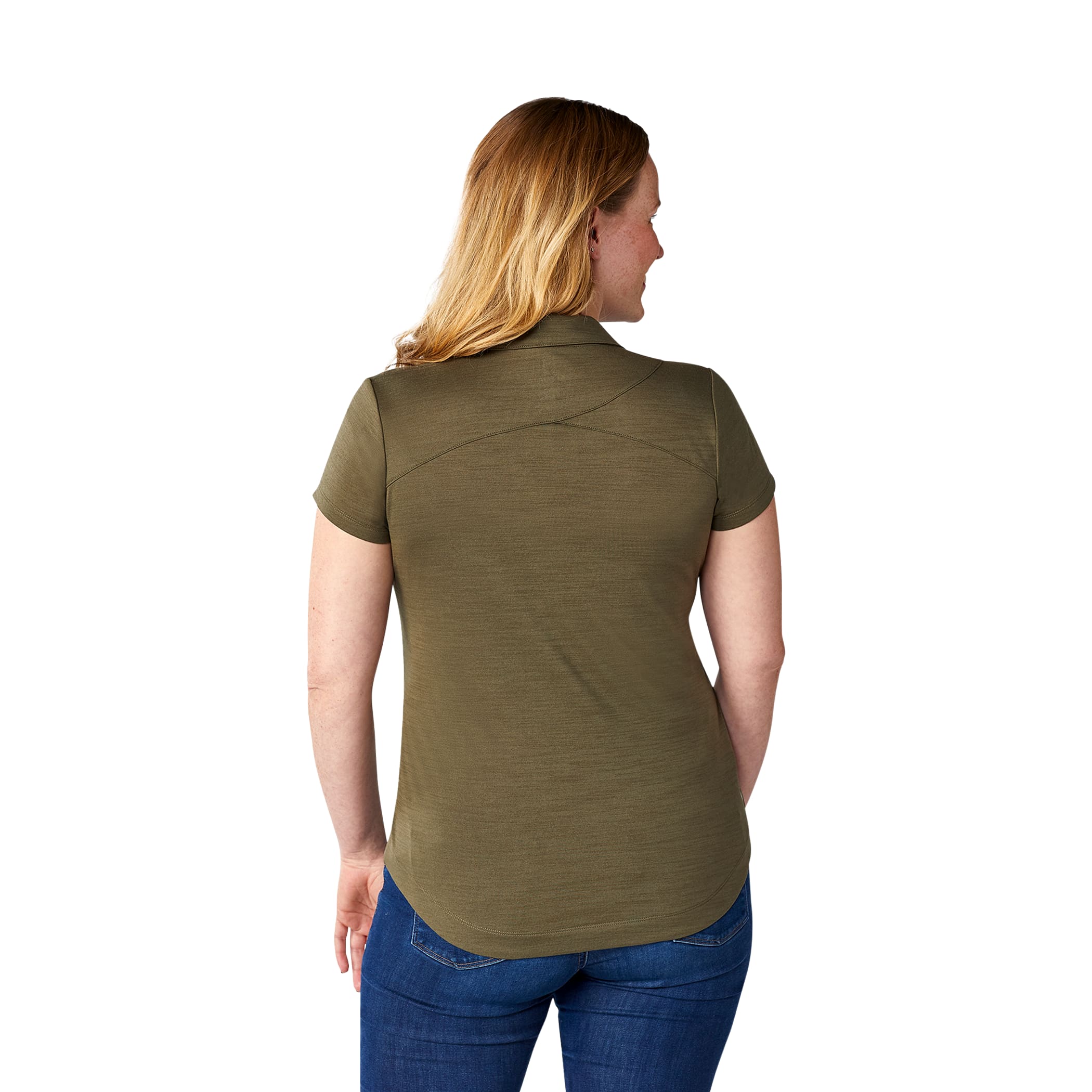 Picture of Women's AMOS Eco Short Sleeve Performance Polo