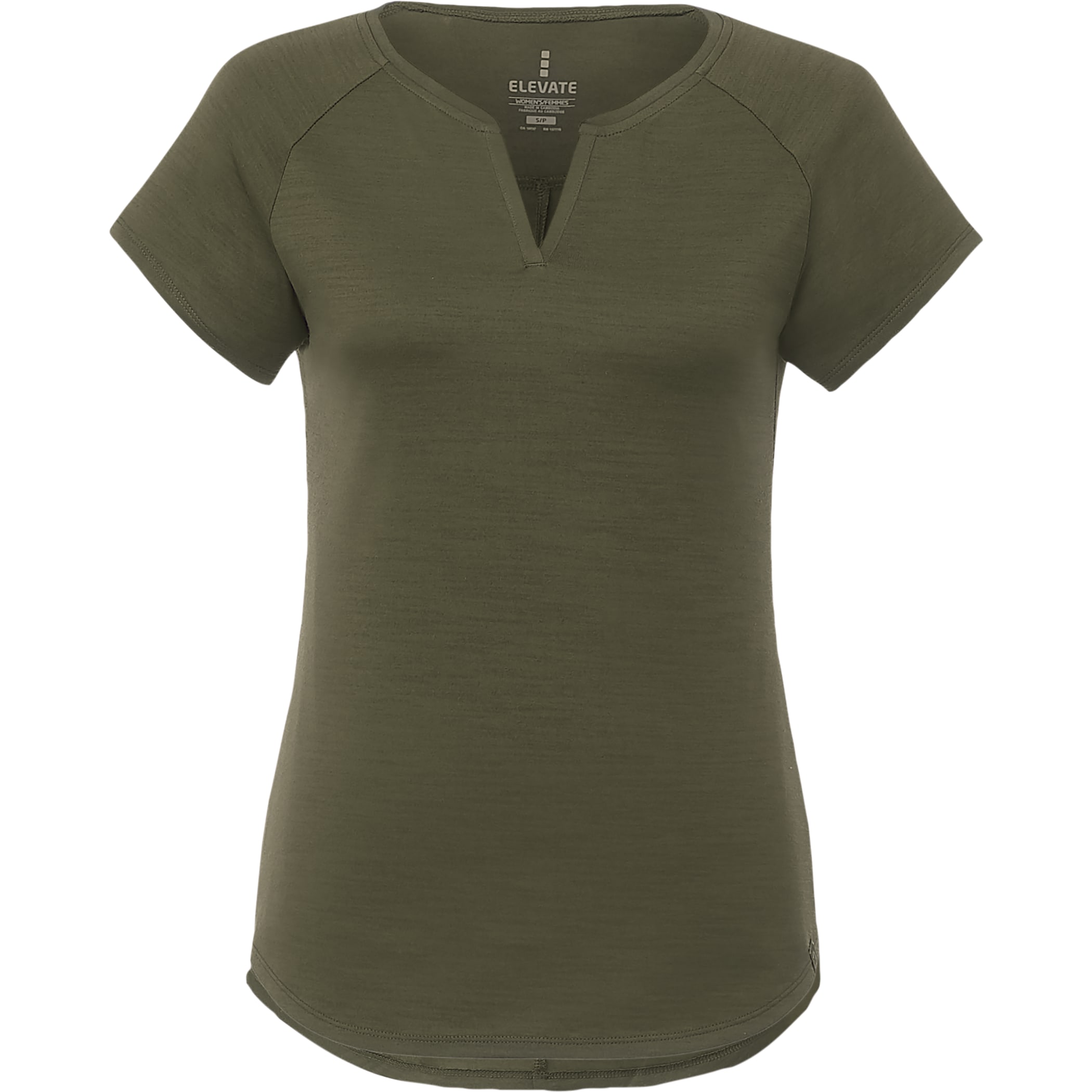 Picture of Women's AMOS Eco Short Sleeve Curved Hem Tee