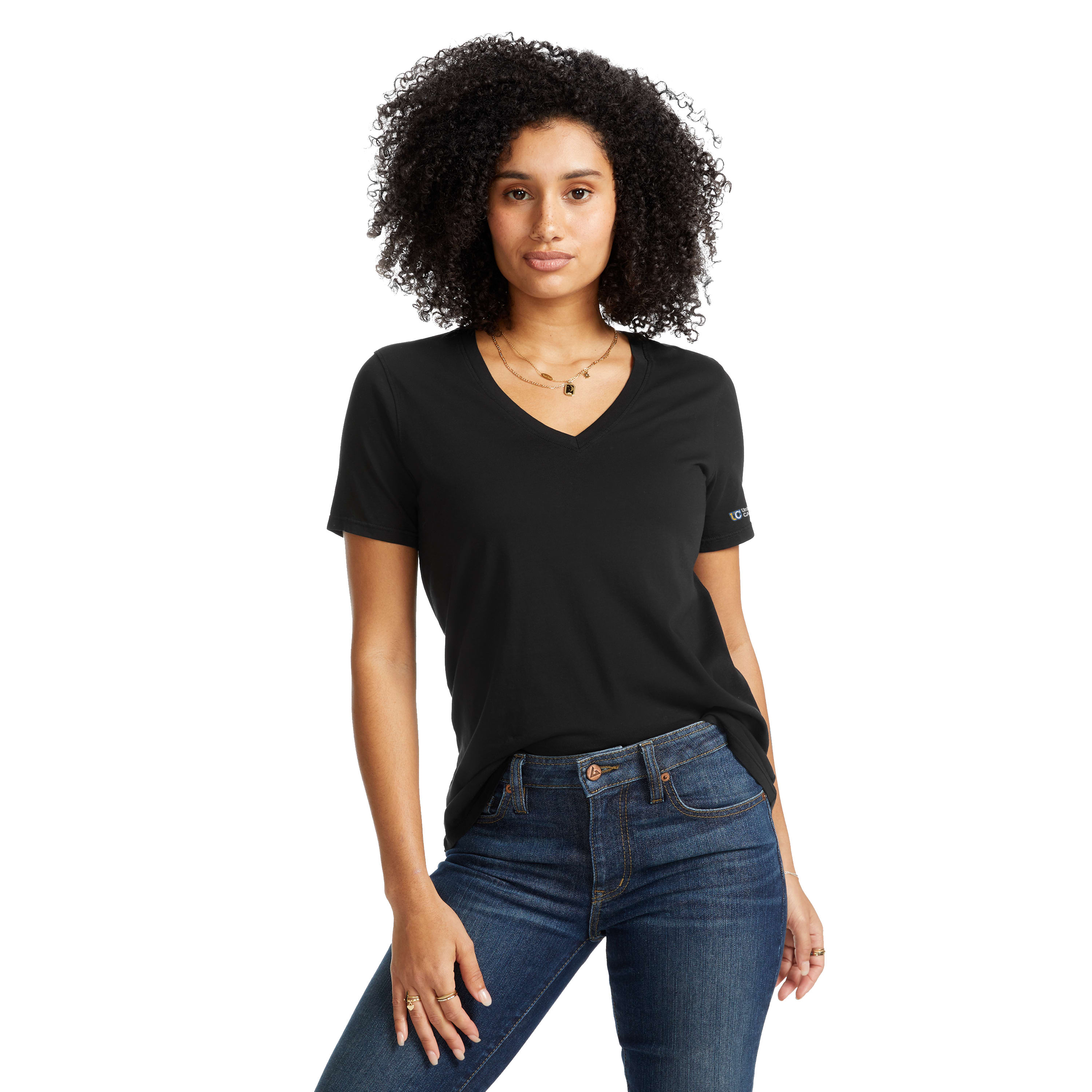 Picture of Women's American Giant Classic Cotton V-Neck T-Shirt