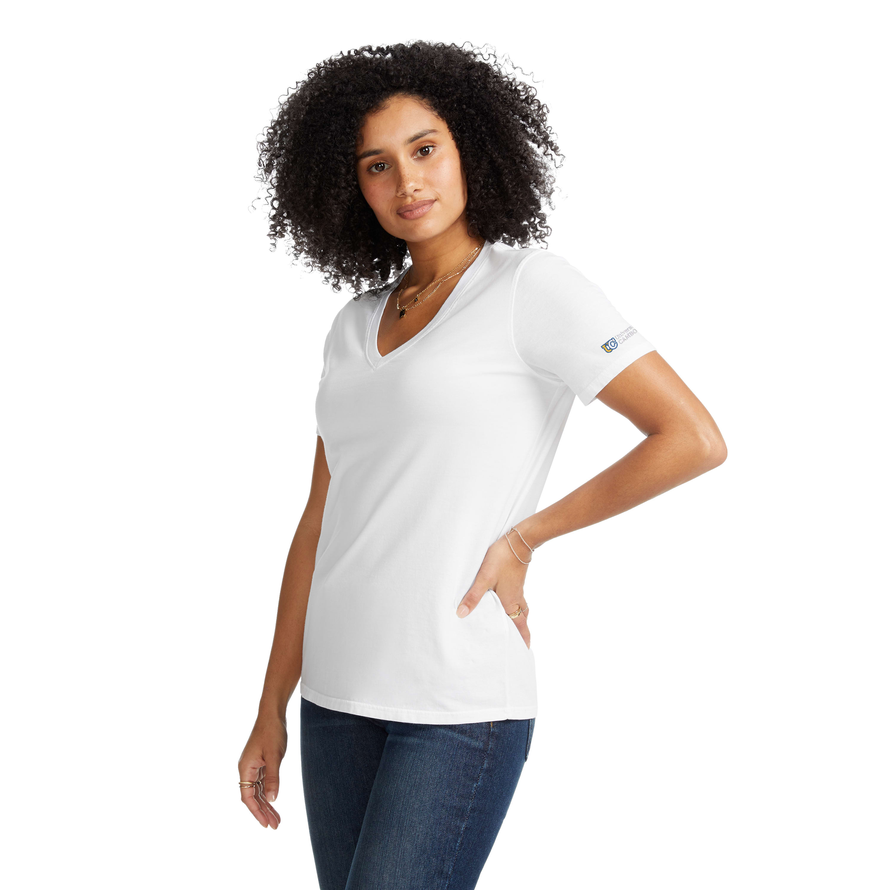 Picture of Women's American Giant Classic Cotton V-Neck T-Shirt