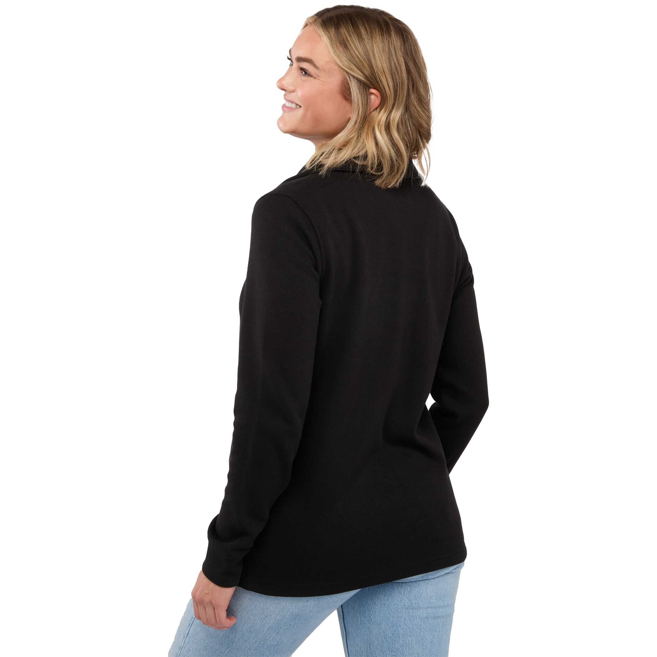 Picture of Women's HUDSON Eco Knit Half Zip Ribbed Sweater