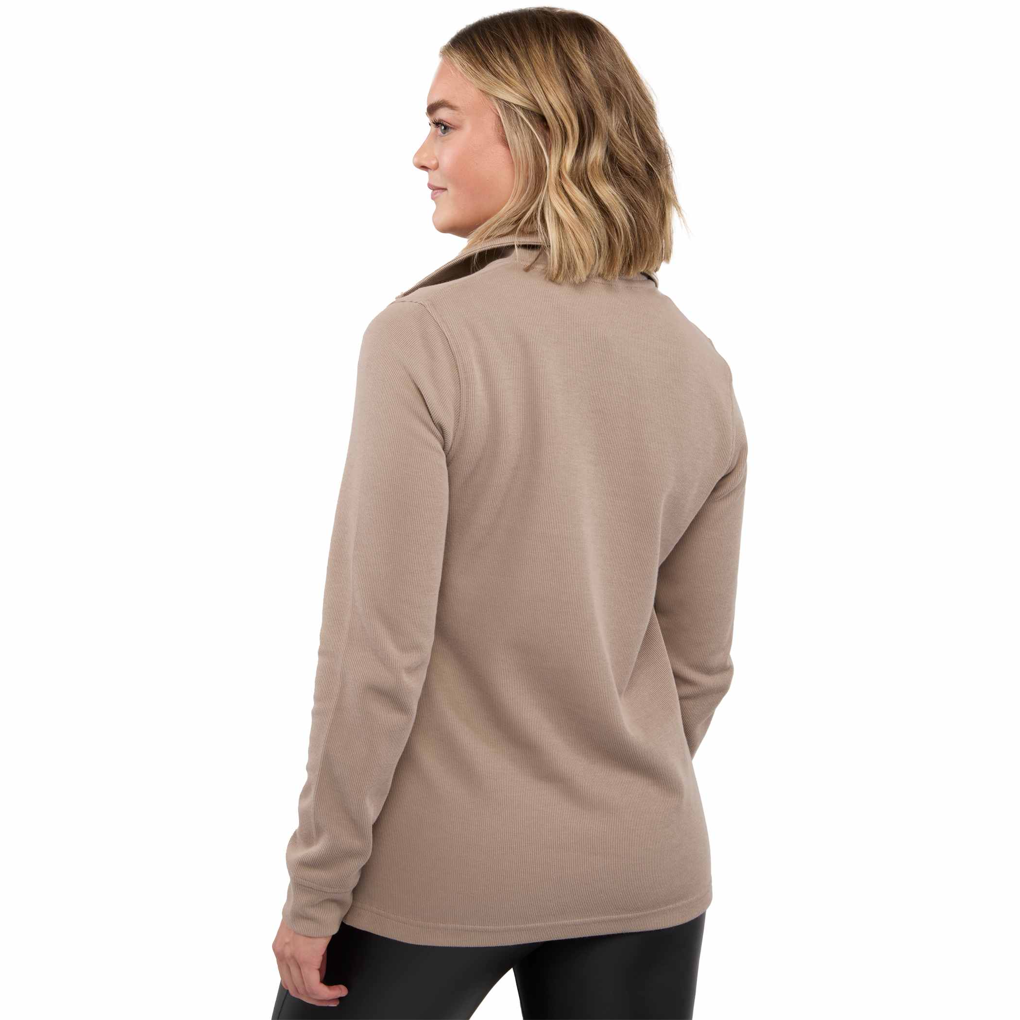 Picture of Women's HUDSON Eco Knit Half Zip Ribbed Sweater