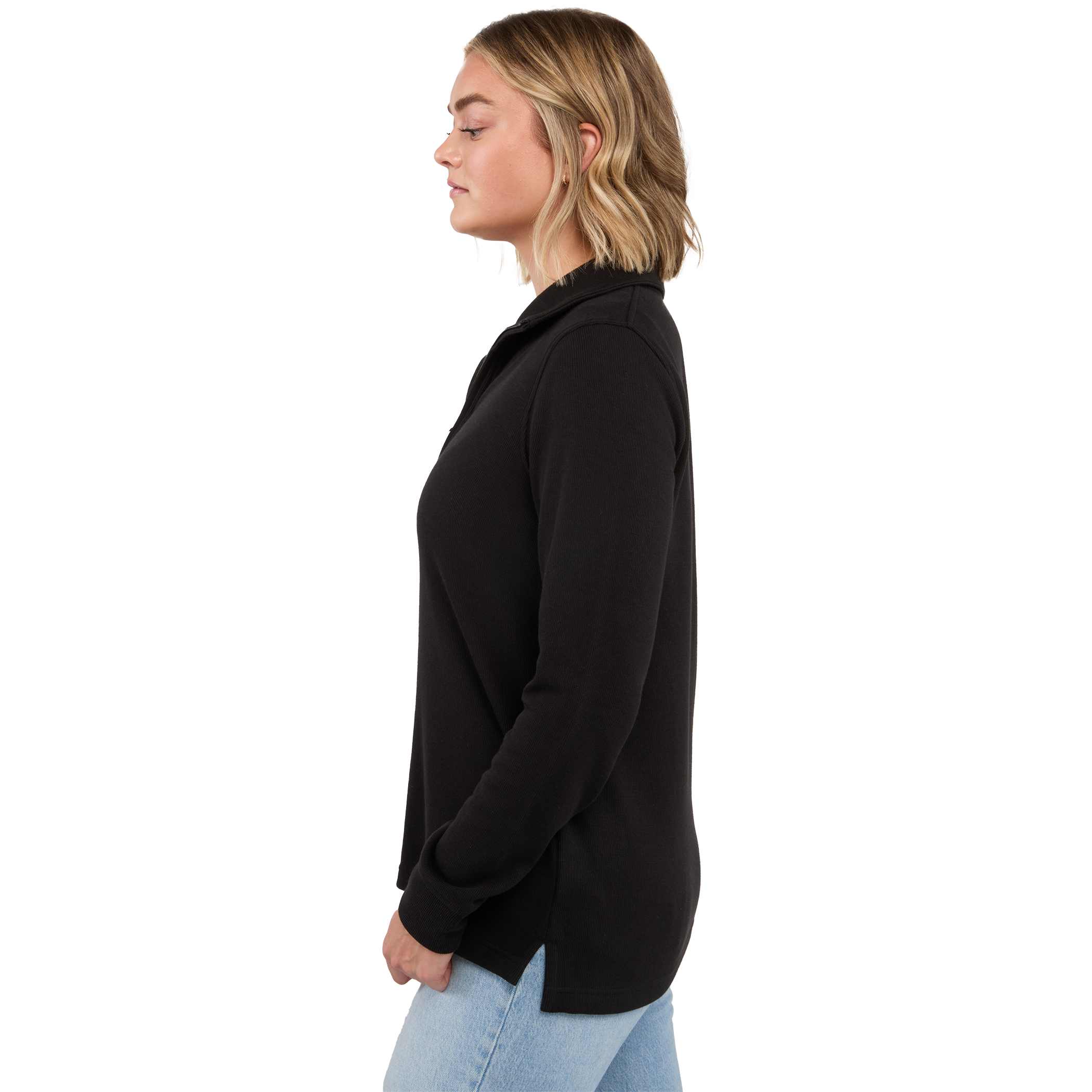 Picture of Women's HUDSON Eco Knit Half Zip Ribbed Sweater