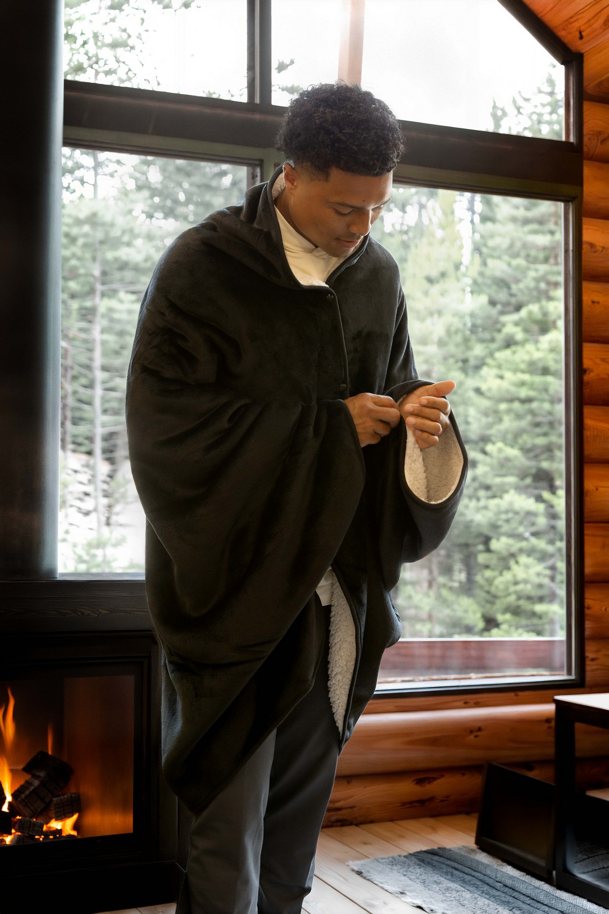 Picture of Oversized Wearable WFH Cozy Fleece Sherpa Blanket