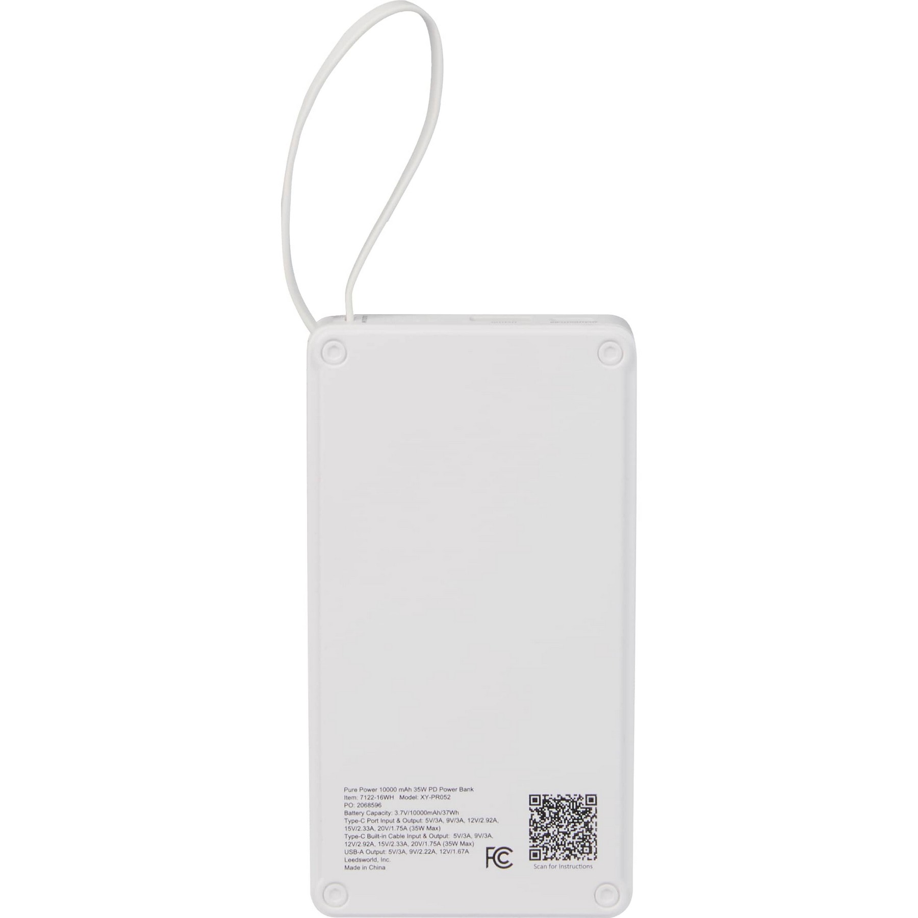 Picture of Pure Power 10,000 mAh 35W PD Power Bank