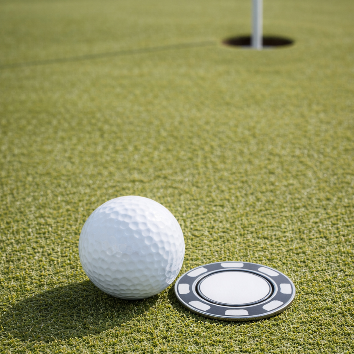 Picture of Platinum Poker Chip Ball Marker