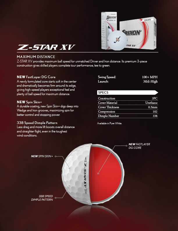 Picture of Srixon Z-STAR XV Golf Balls - 3 Pack
