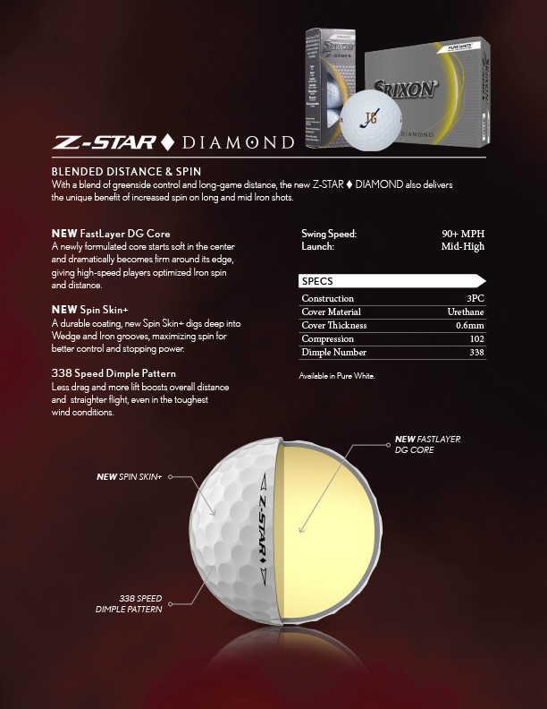 Picture of Srixon Z-STAR DIAMOND Golf Balls - 3 Pack