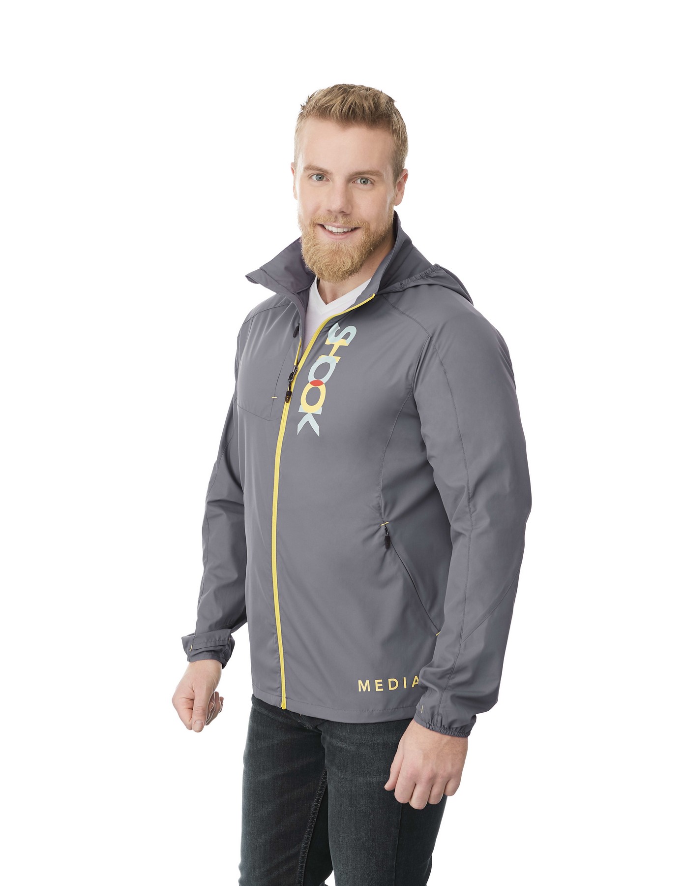 Picture of Men's FLINT Lightweight Water Resistant Jacket with Hood