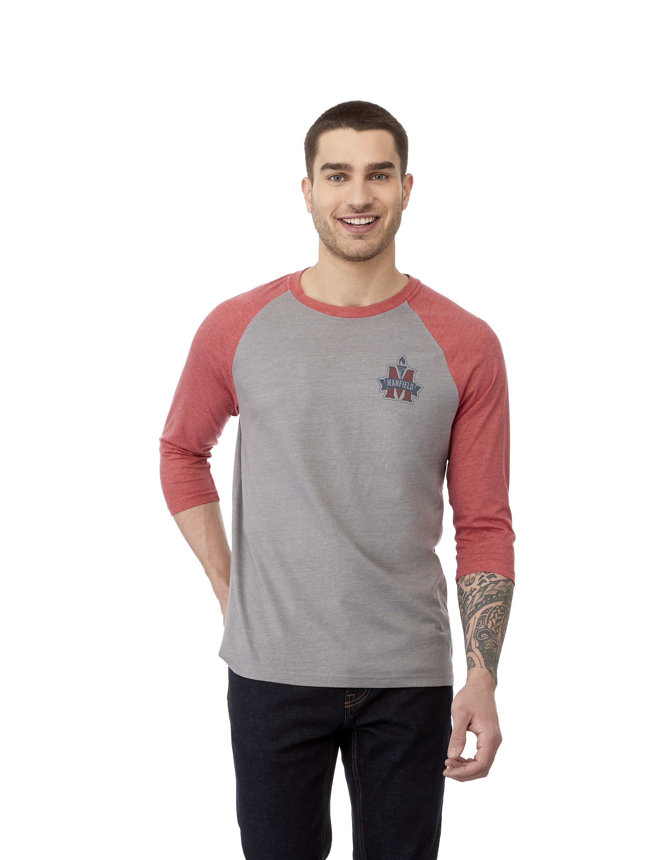 Picture of Men's DAKOTA Three Quarter Raglan Tee