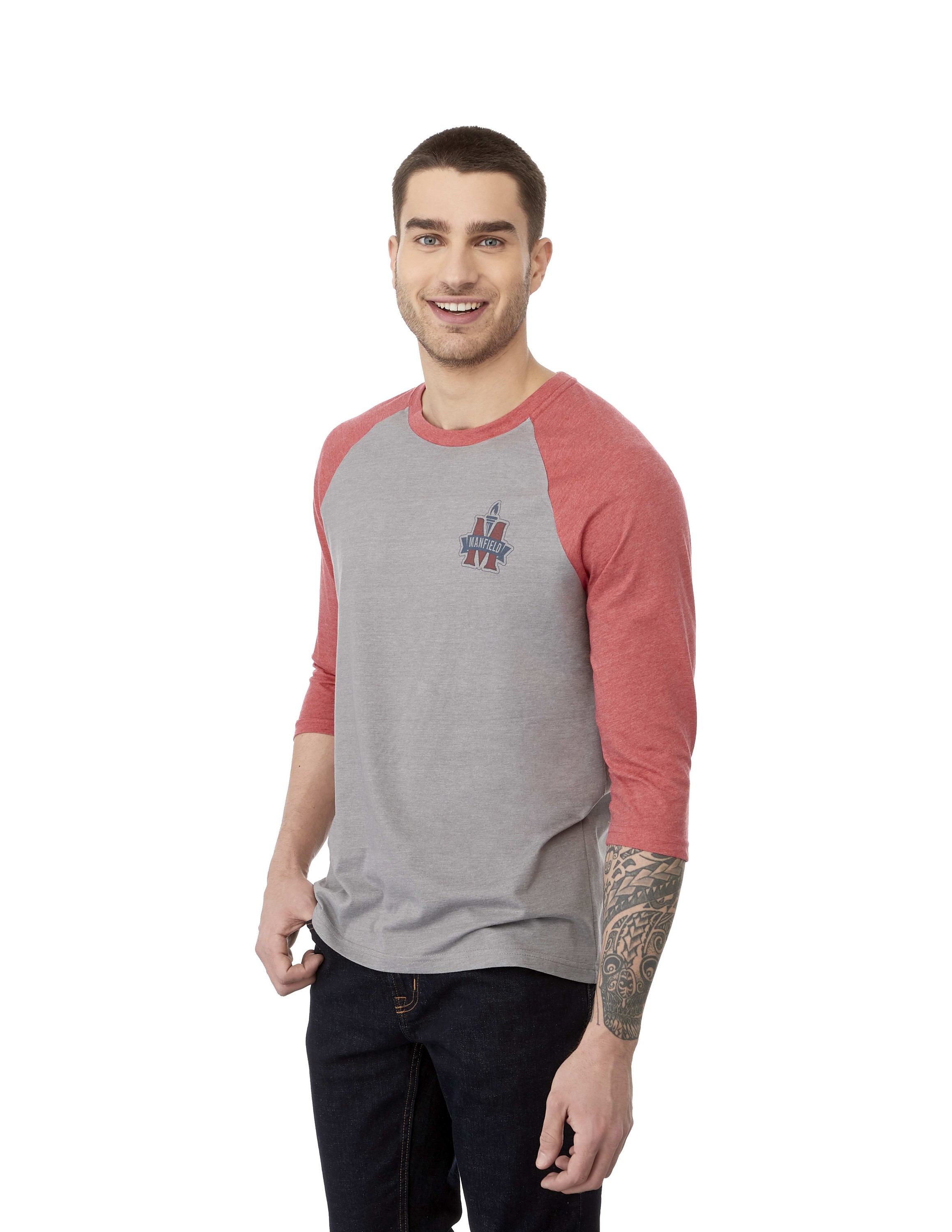 Picture of Men's DAKOTA Three Quarter Raglan Tee