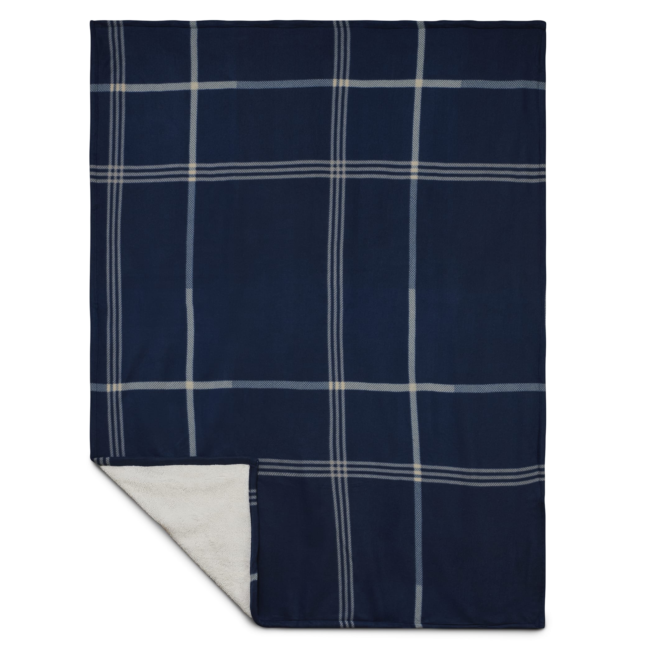 Picture of Plaid Fleece Sherpa Blanket