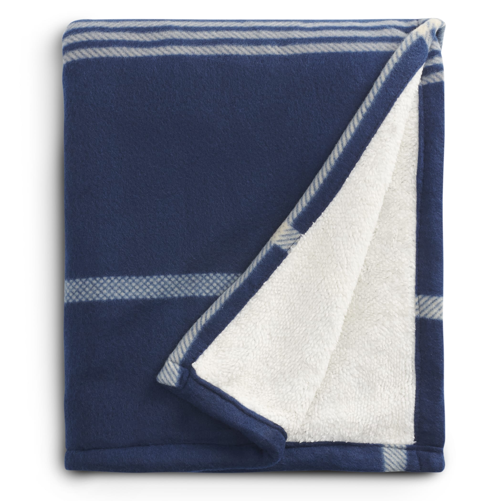 Picture of Plaid Fleece Sherpa Blanket