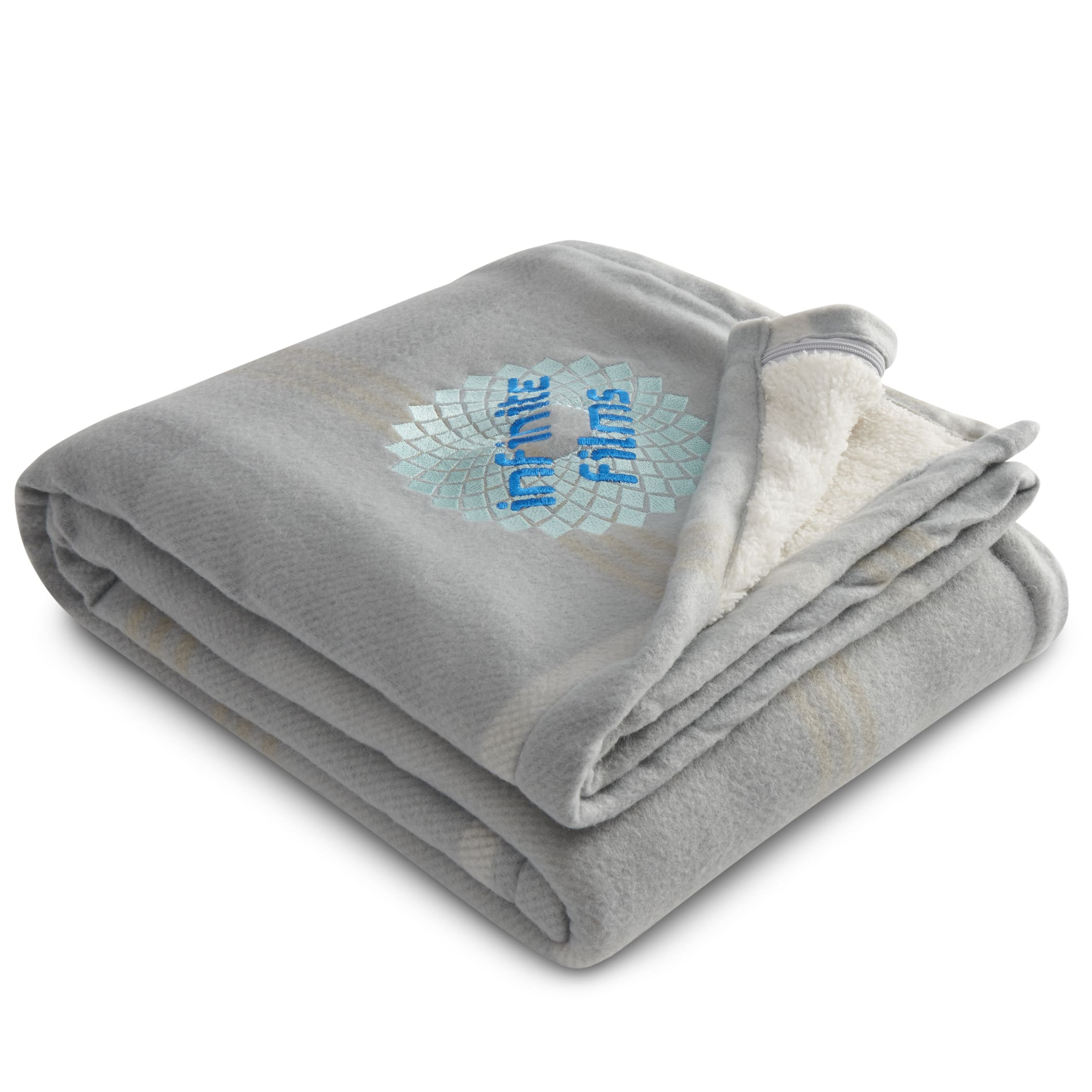 Picture of Plaid Fleece Sherpa Blanket
