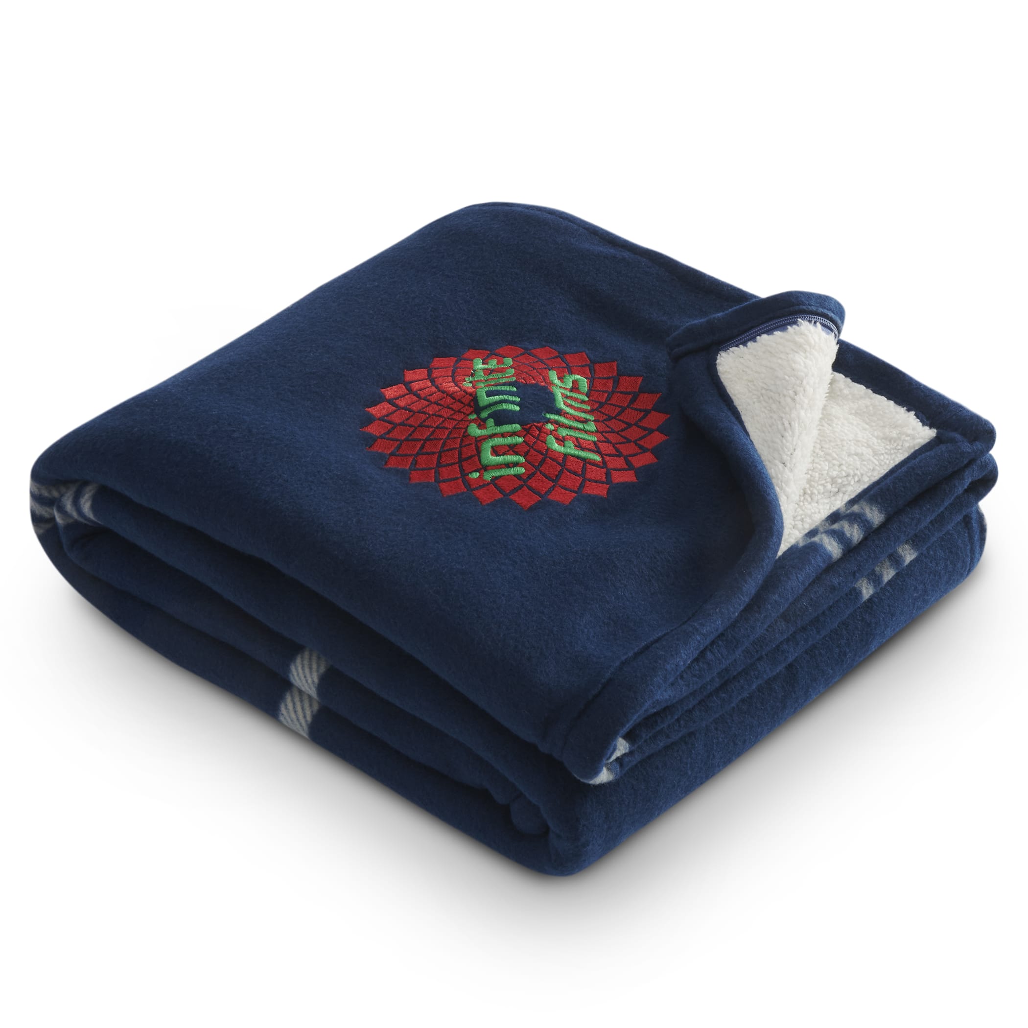 Picture of Plaid Fleece Sherpa Blanket