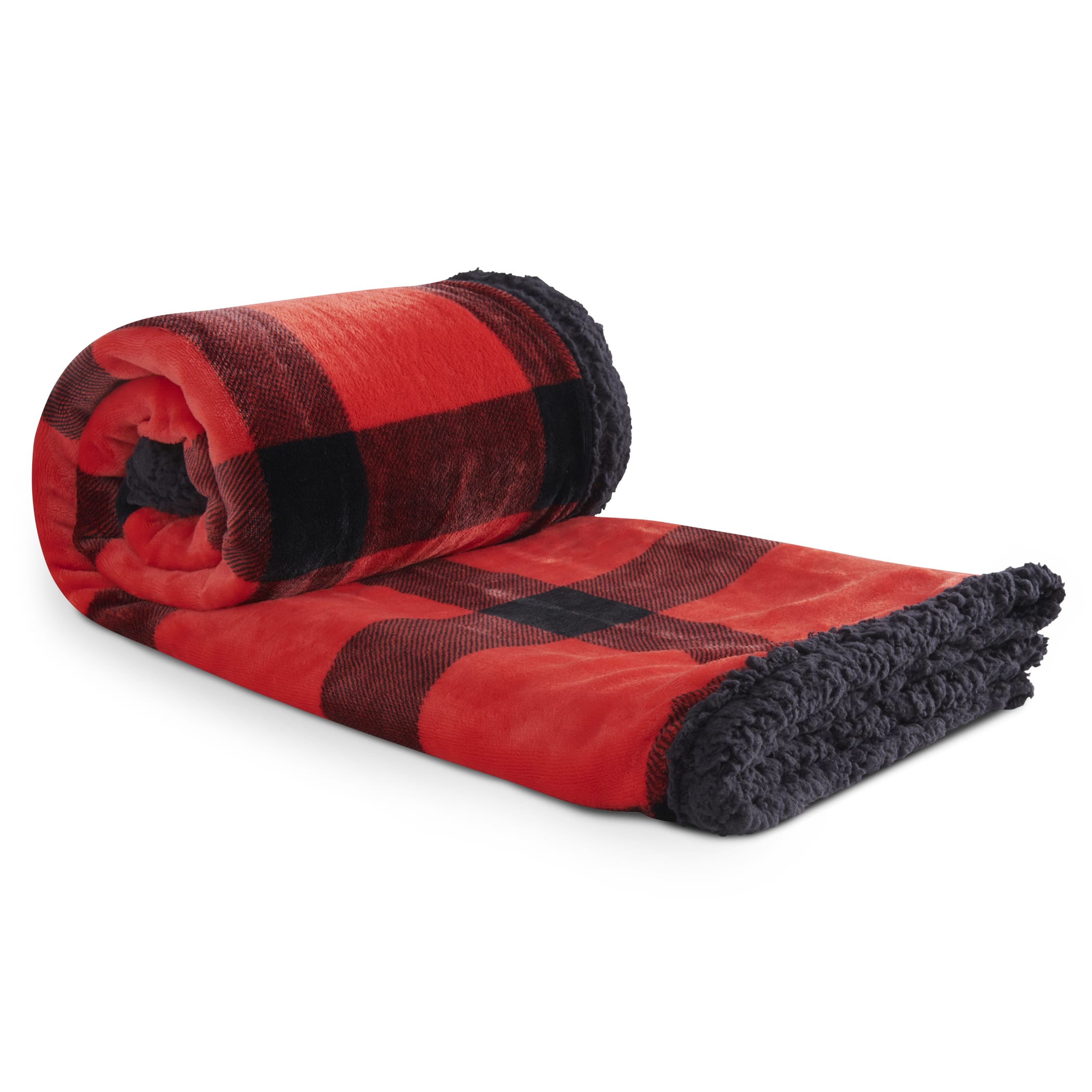 Picture of Field & Co.® Buffalo Plaid Sherpa Blanket