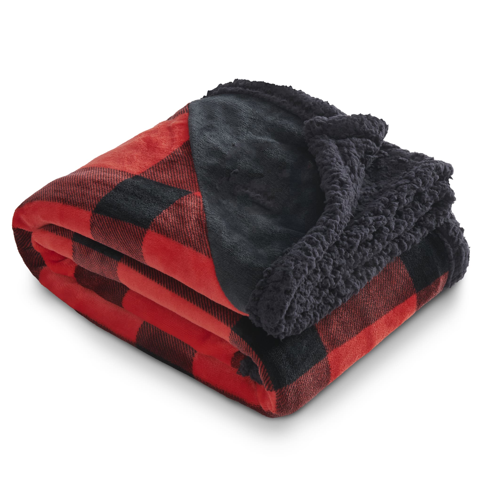 Picture of Field & Co.® Buffalo Plaid Sherpa Blanket