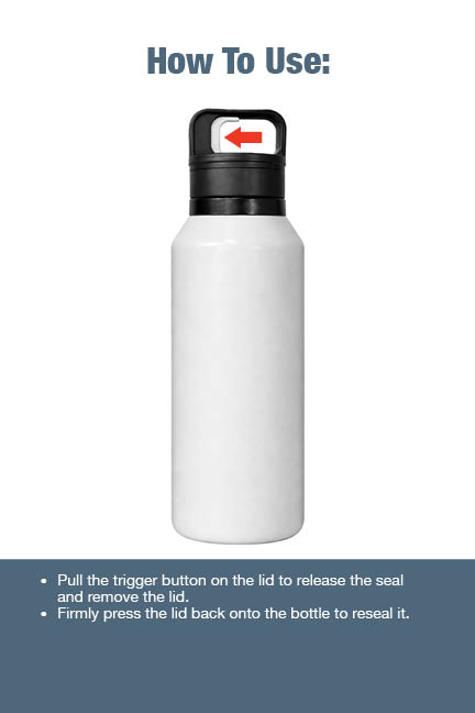 Picture of Dawson Insulated Bottle w/ One Touch Lid 18oz