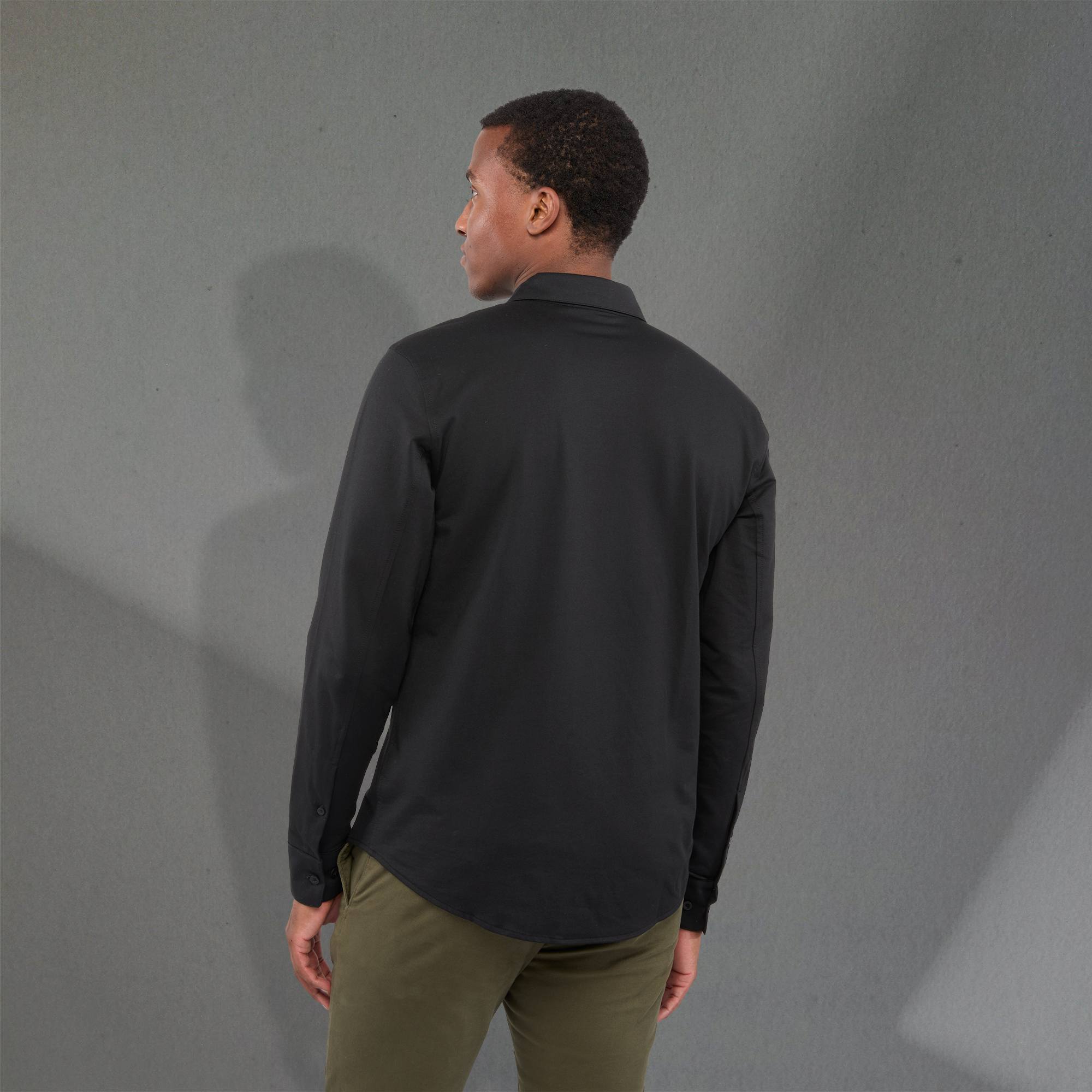 Picture of Men's TATRA Eco Knit Long Sleeve Button Up Shirt