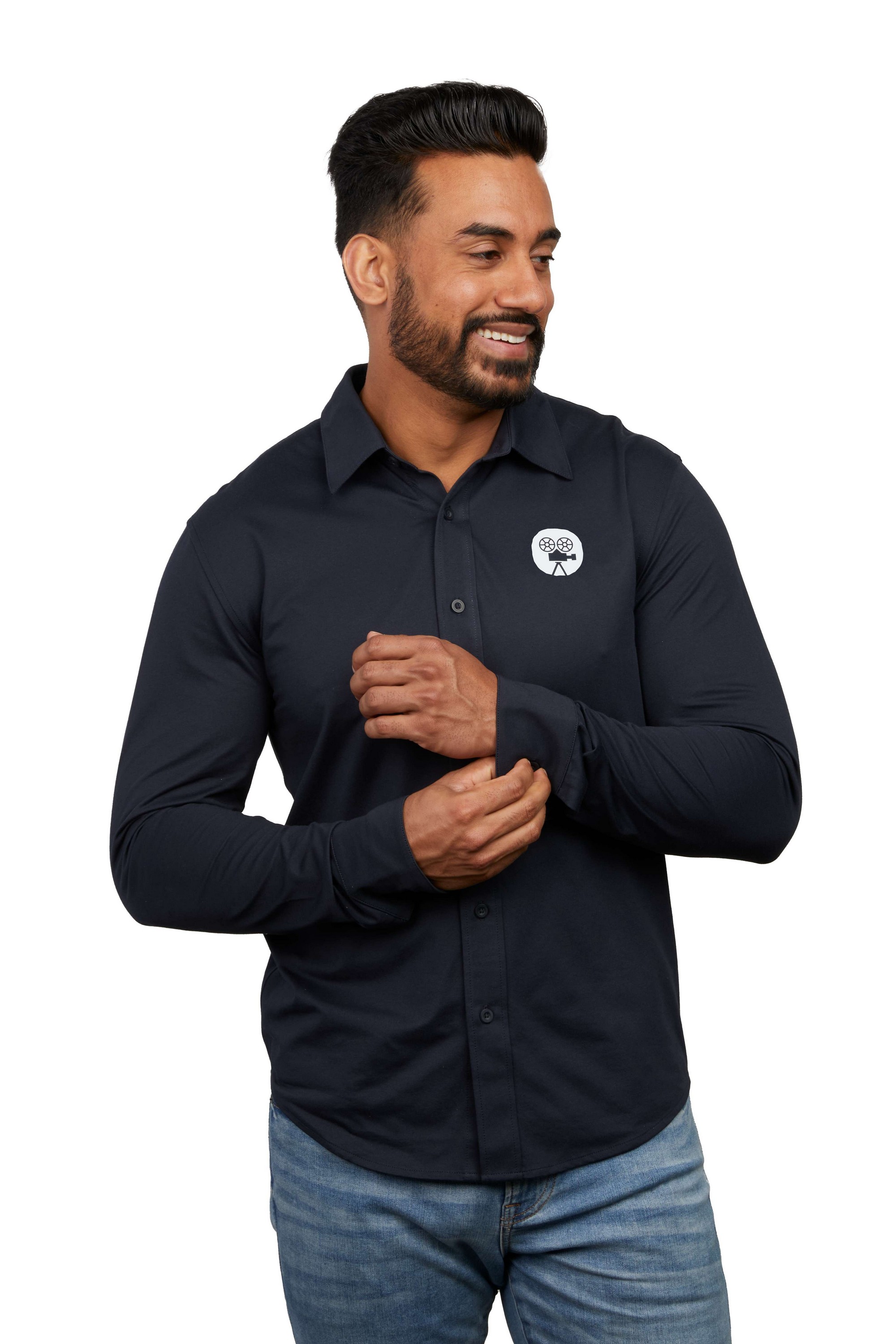 Picture of Men's TATRA Eco Knit Long Sleeve Button Up Shirt